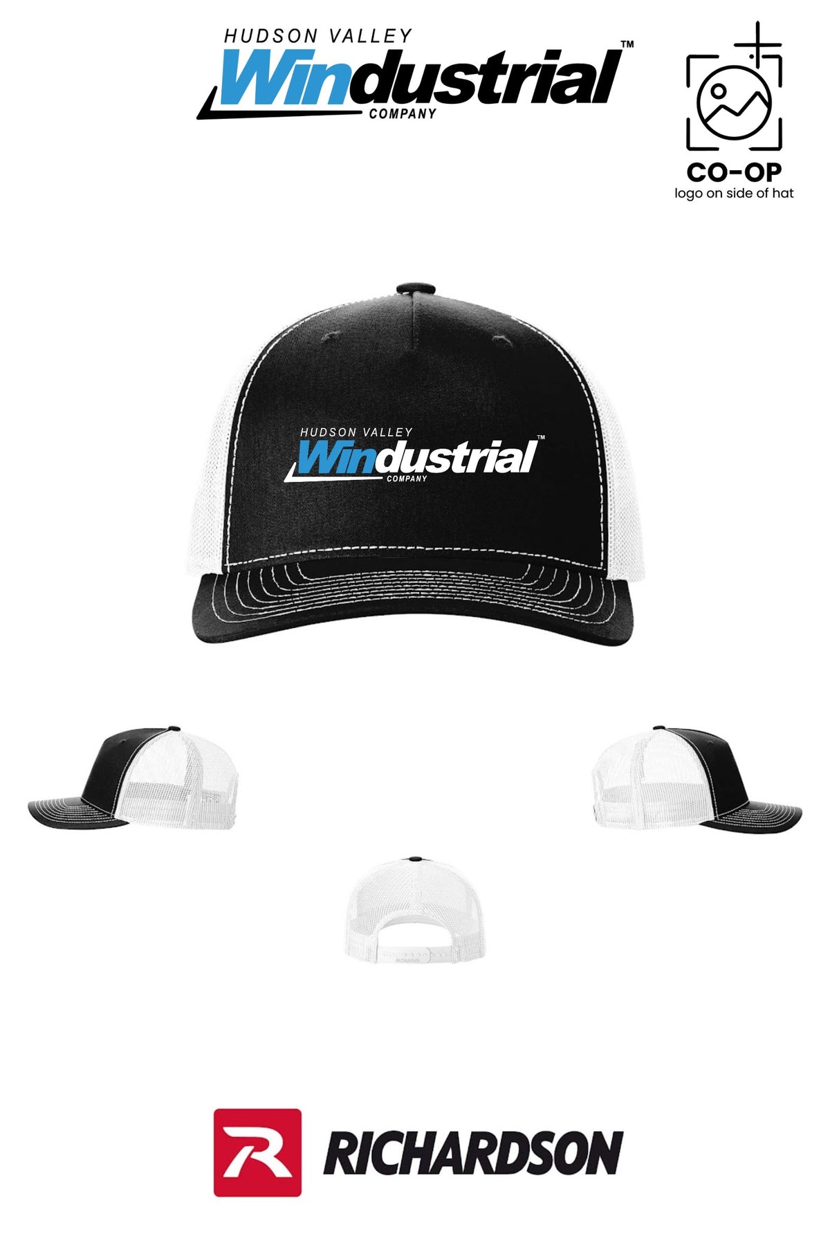 Richardson 112FP Five-Panel Trucker - Hudson Valley Windustrial