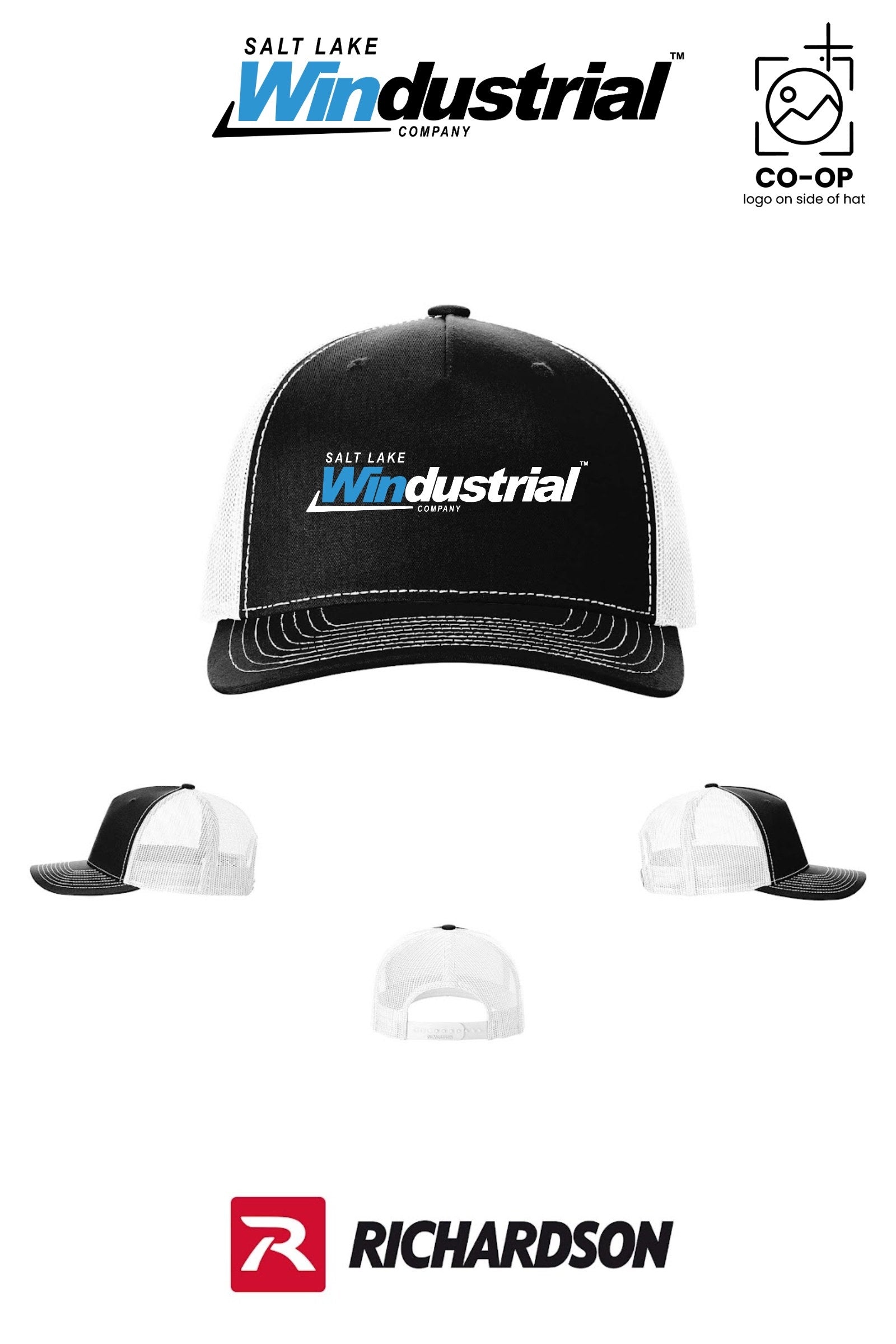 Richardson 112FP Five-Panel Trucker - Salt Lake Windustrial