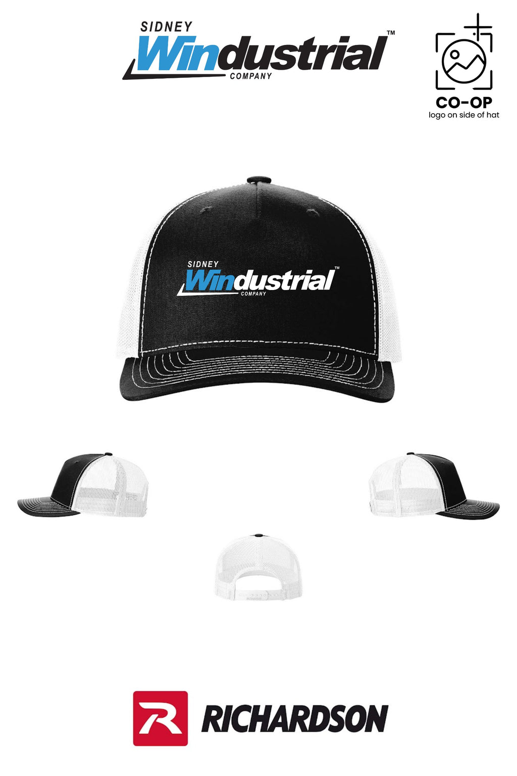 Richardson 112FP Five-Panel Trucker - Sidney Windustrial