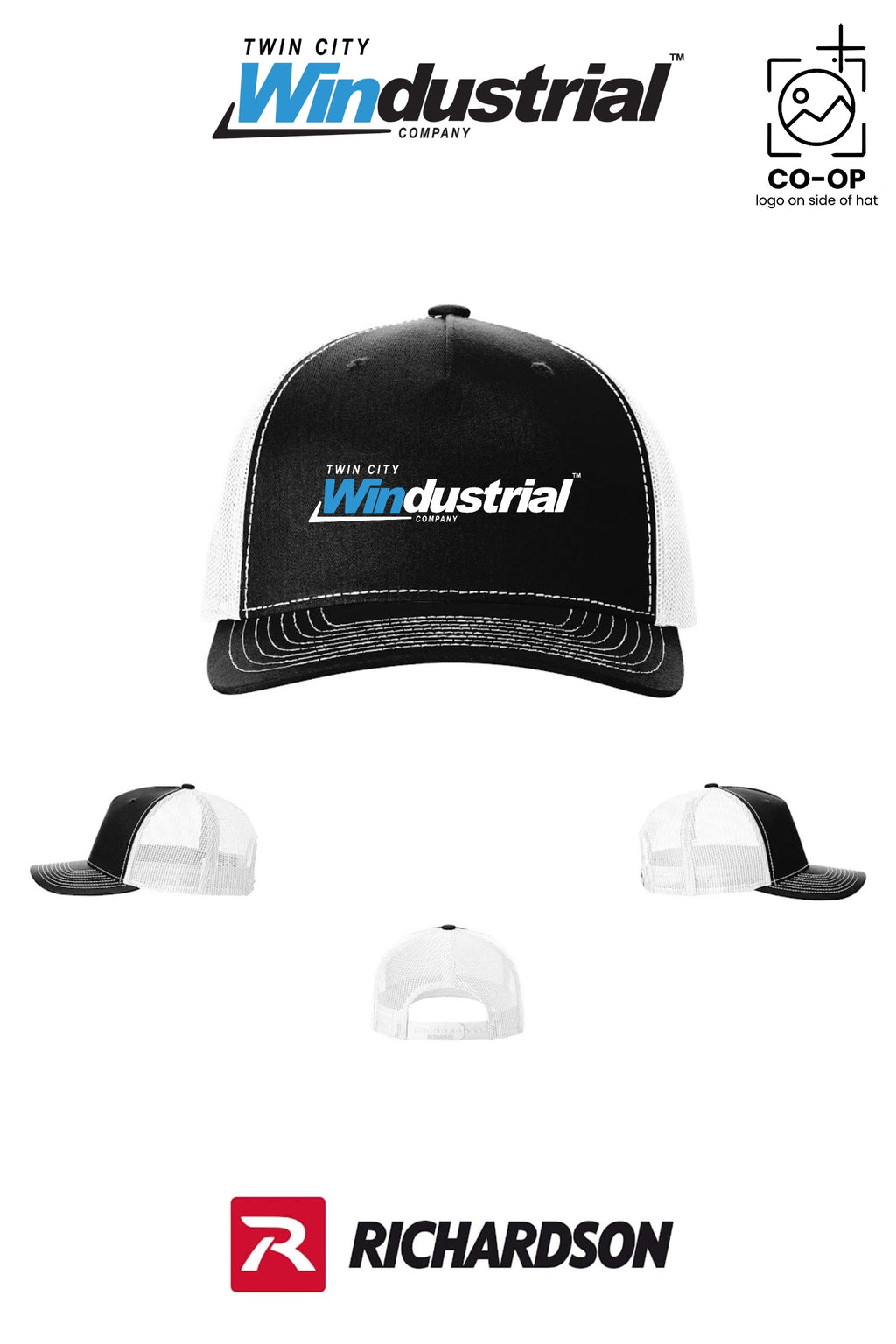 Richardson 112FP Five-Panel Trucker - Twin City Windustrial