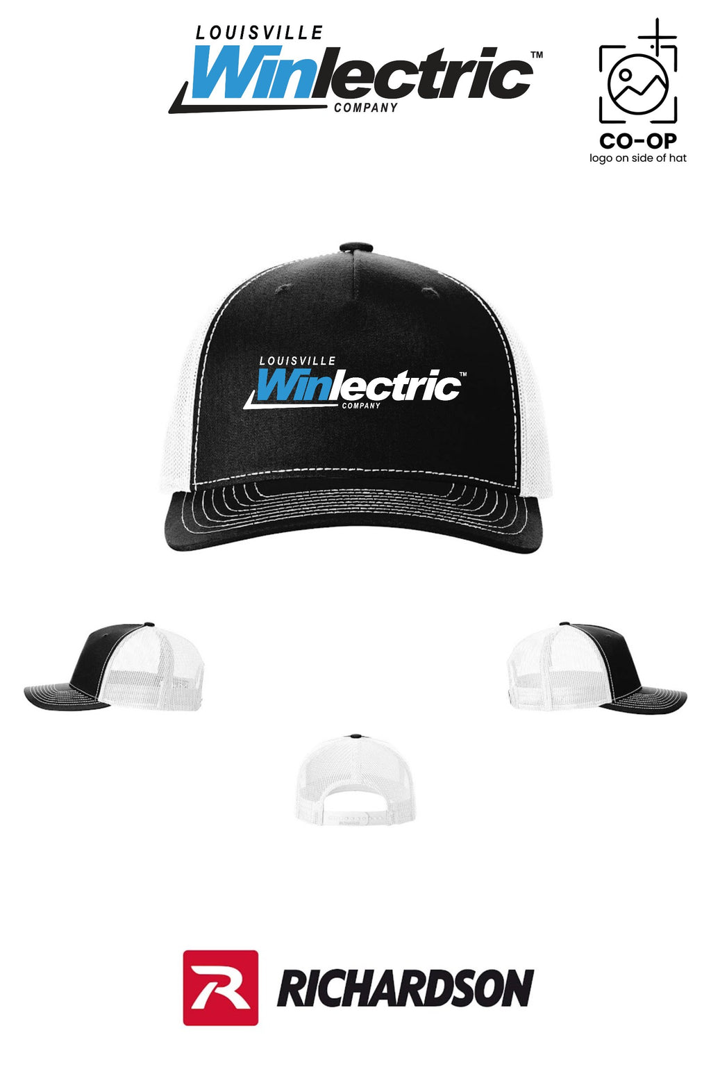 Richardson 112FP Five-Panel Trucker - Louisville Winlectric