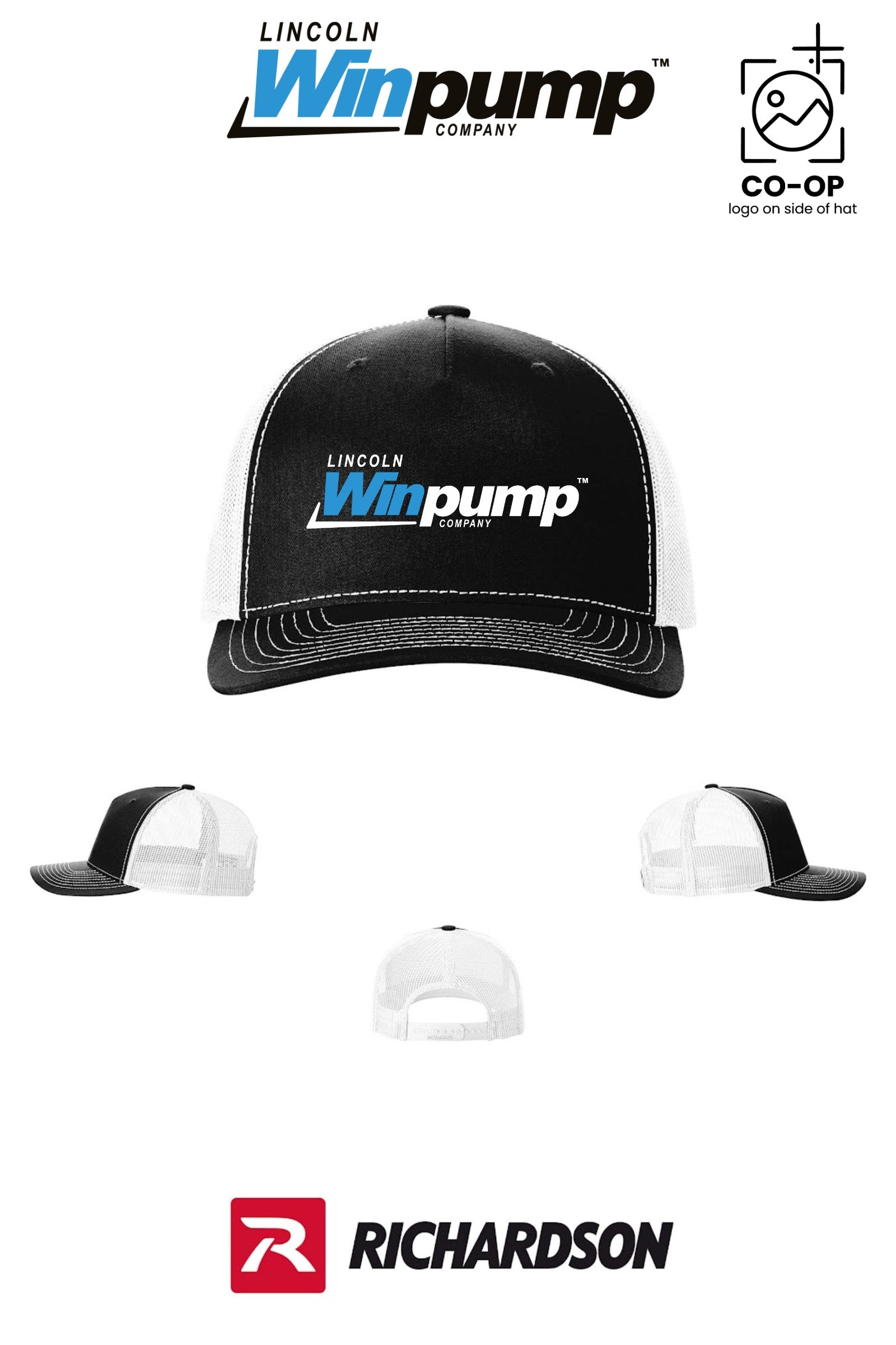 Richardson 112FP Five-Panel Trucker - Lincoln Winpump
