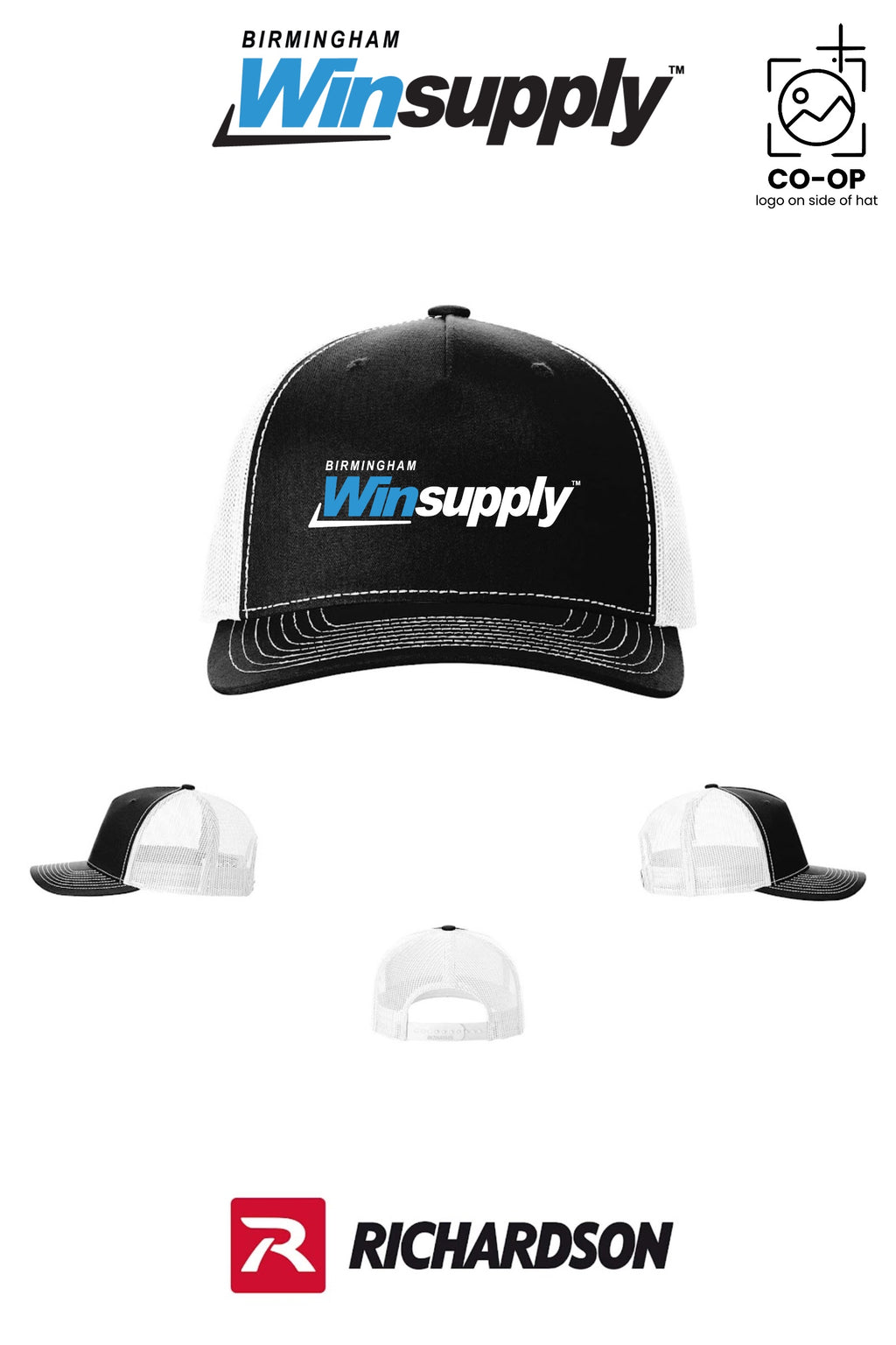 Richardson 112FP Five-Panel Trucker - Birmingham Winsupply