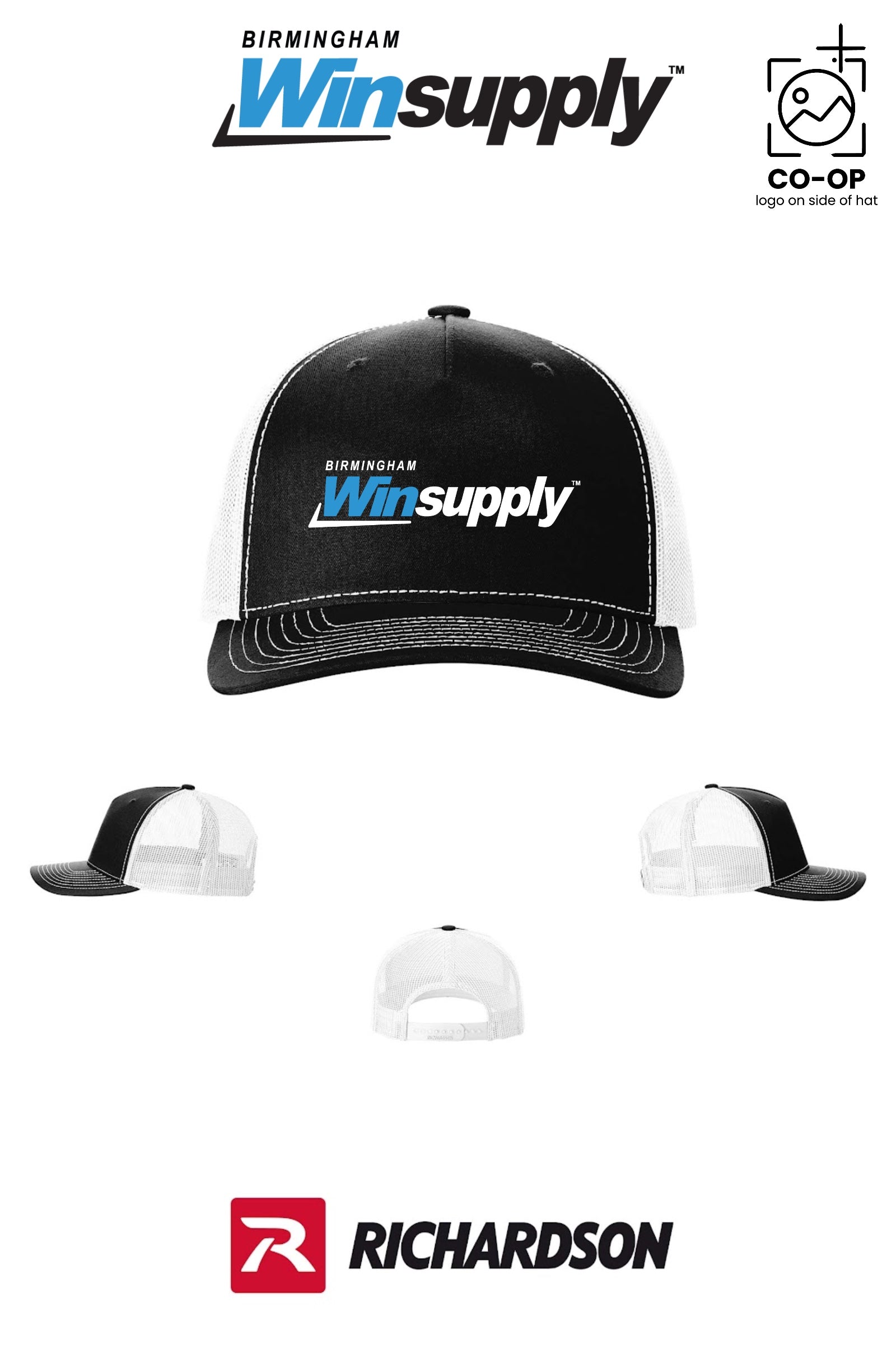 Richardson 112FP Five-Panel Trucker - Birmingham Winsupply