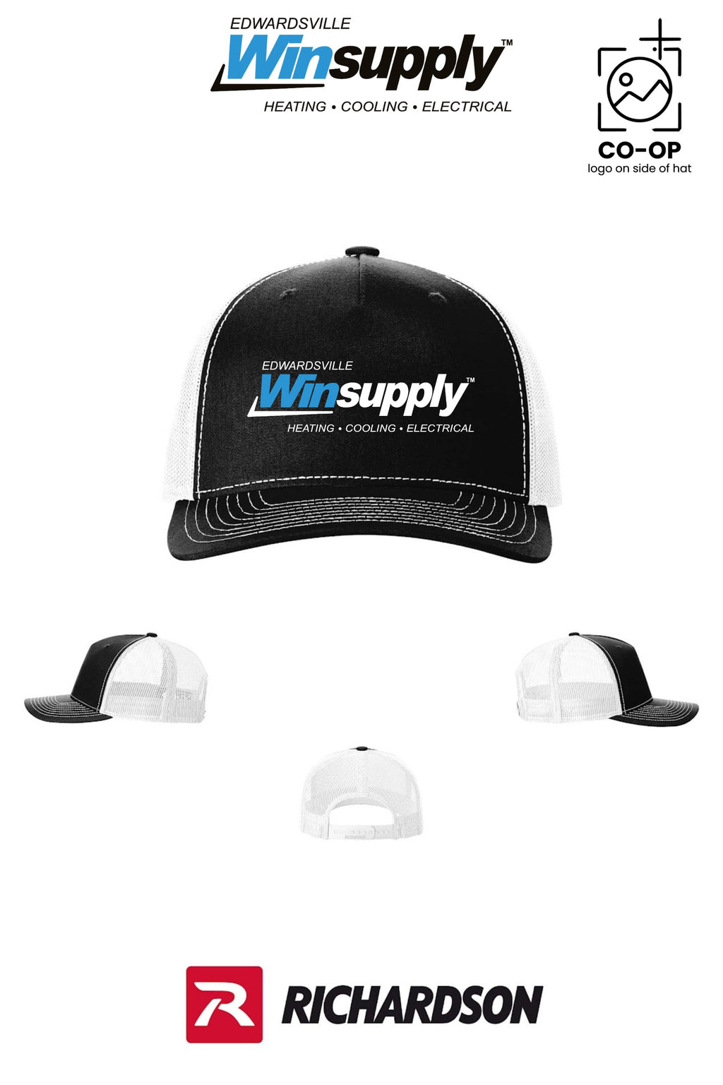 Richardson 112FP Five-Panel Trucker - Edwardsville Winsupply