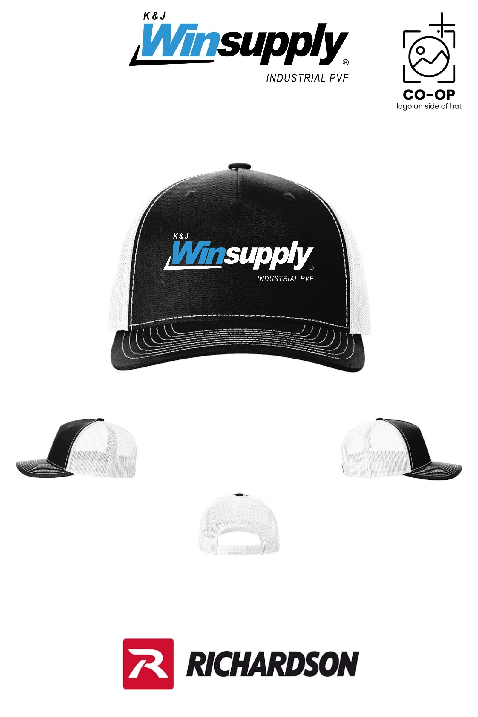Richardson 112FP Five-Panel Trucker - K & J Winsupply, Industrial PVF