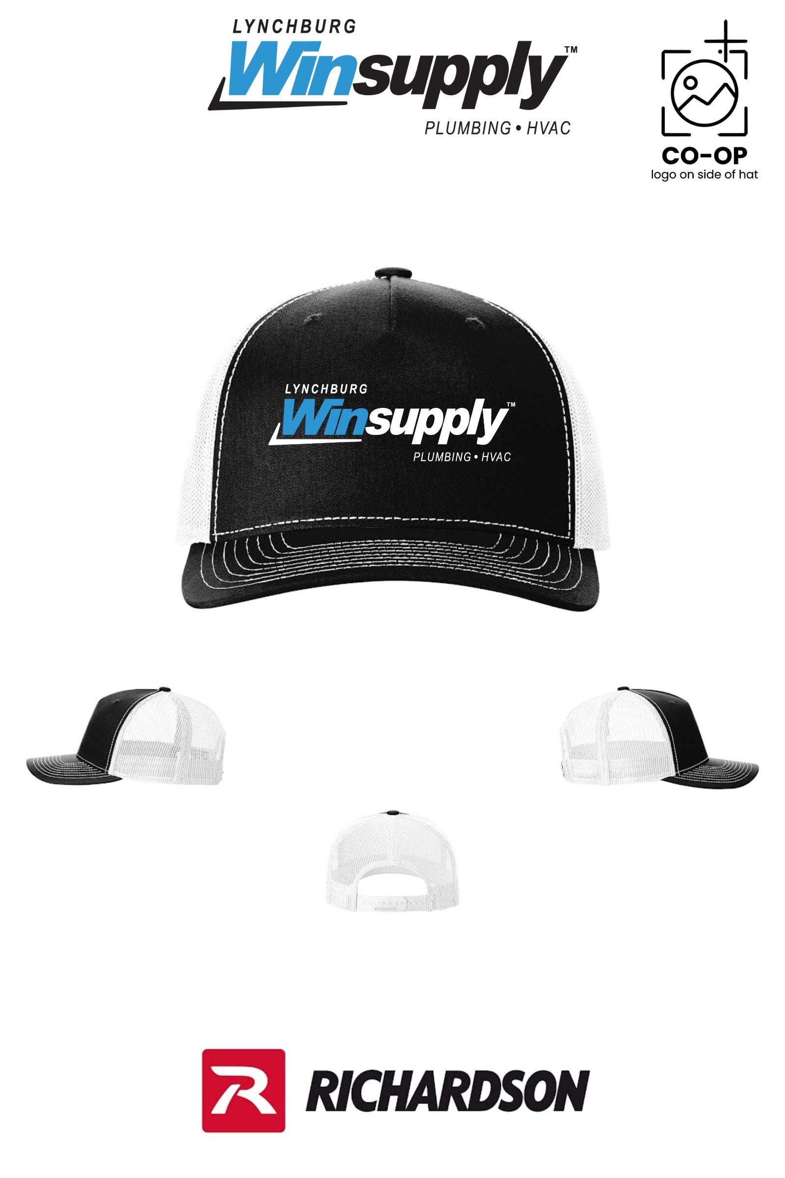 Richardson 112FP Five-Panel Trucker - Lynchburg Winsupply