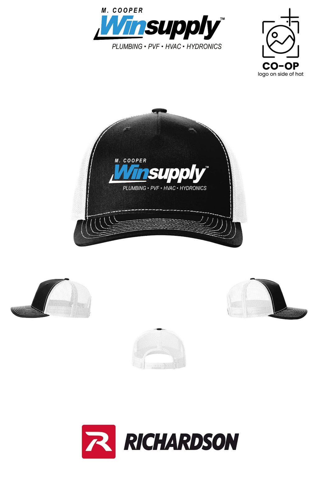 Richardson 112FP Five-Panel Trucker - M. Cooper Winsupply Co.
