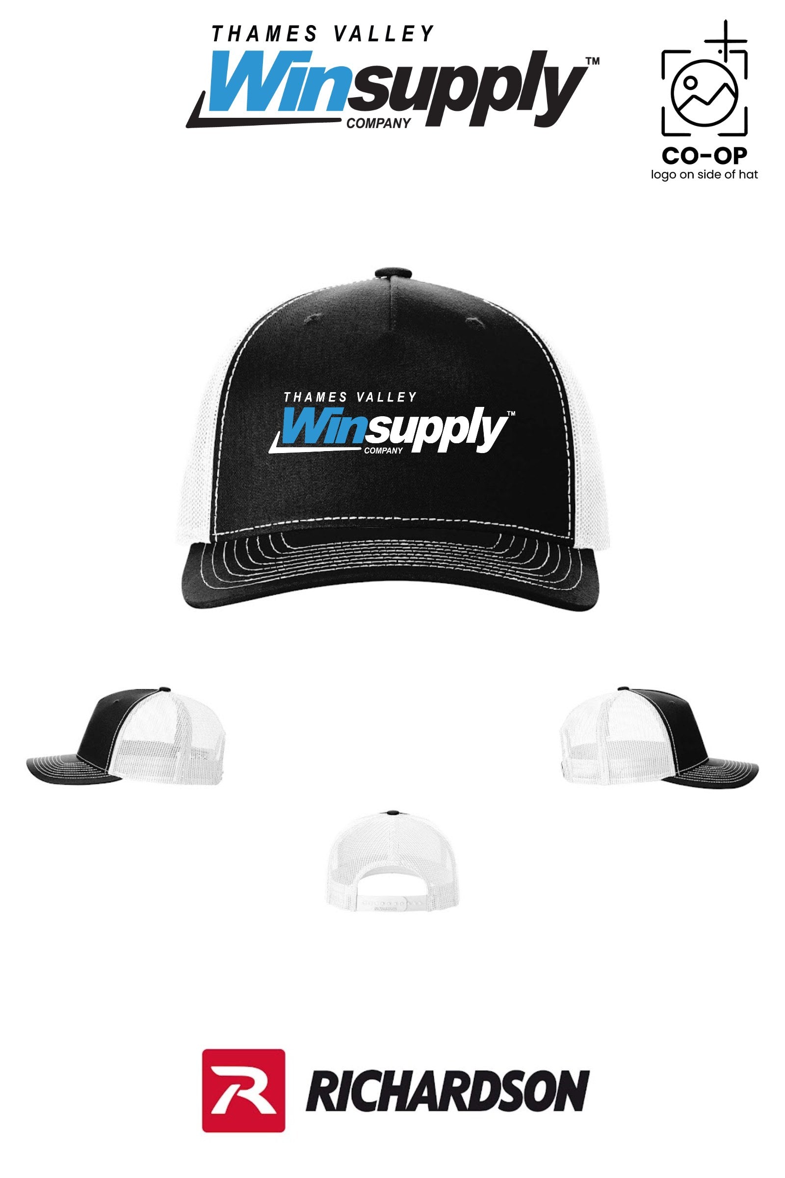 Richardson 112FP Five-Panel Trucker - Thames Valley Winsupply