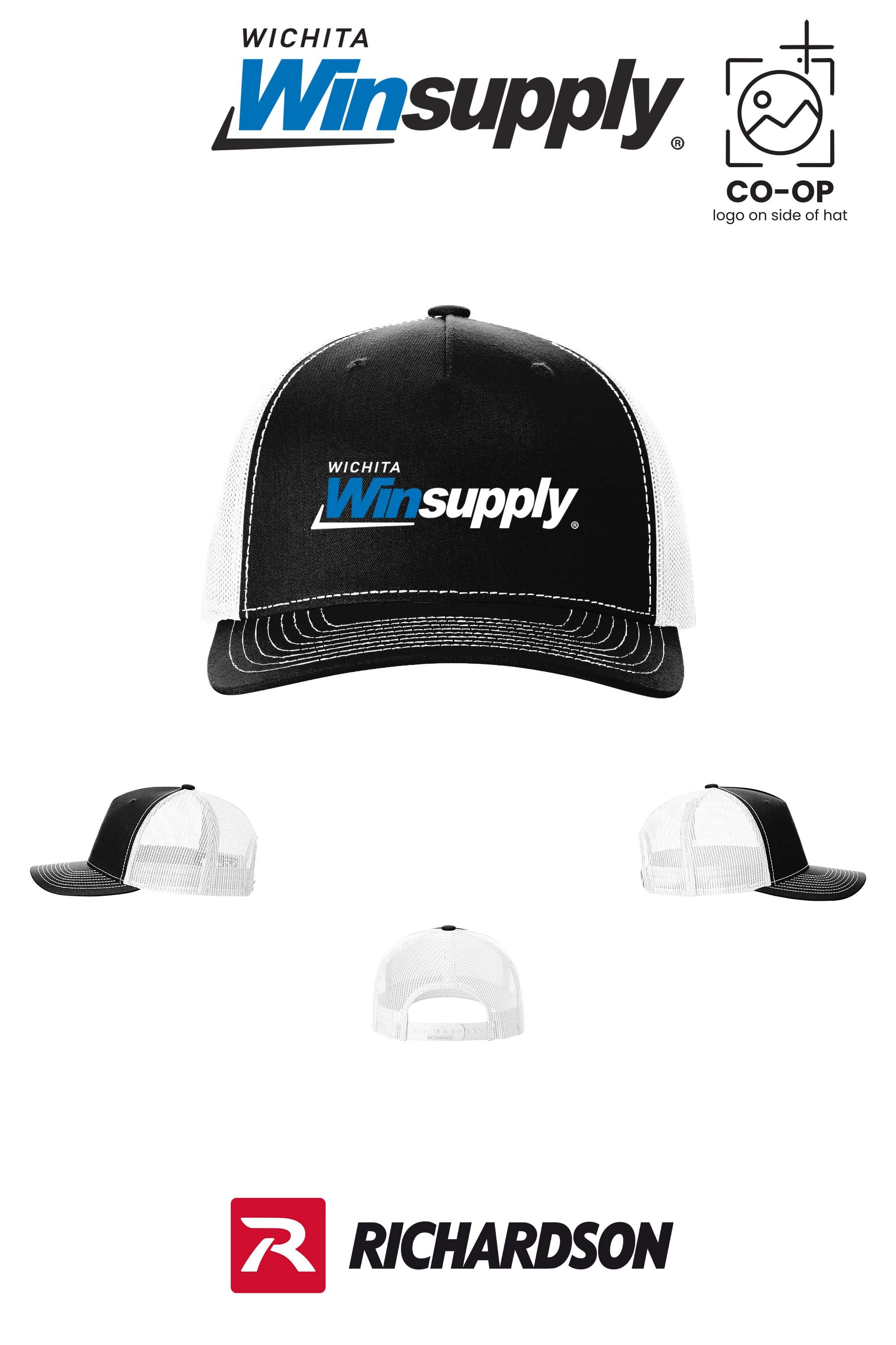 Richardson 112FP Five-Panel Trucker - Wichita Winsupply