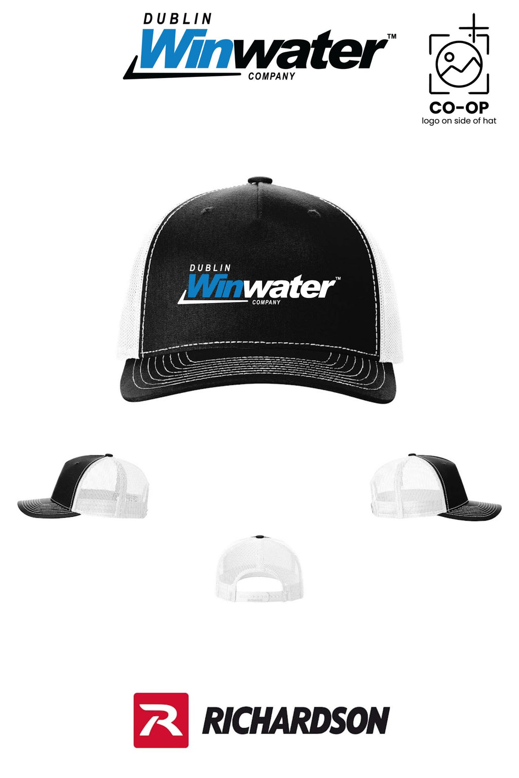 Richardson 112FP Five-Panel Trucker - Dublin Winwater