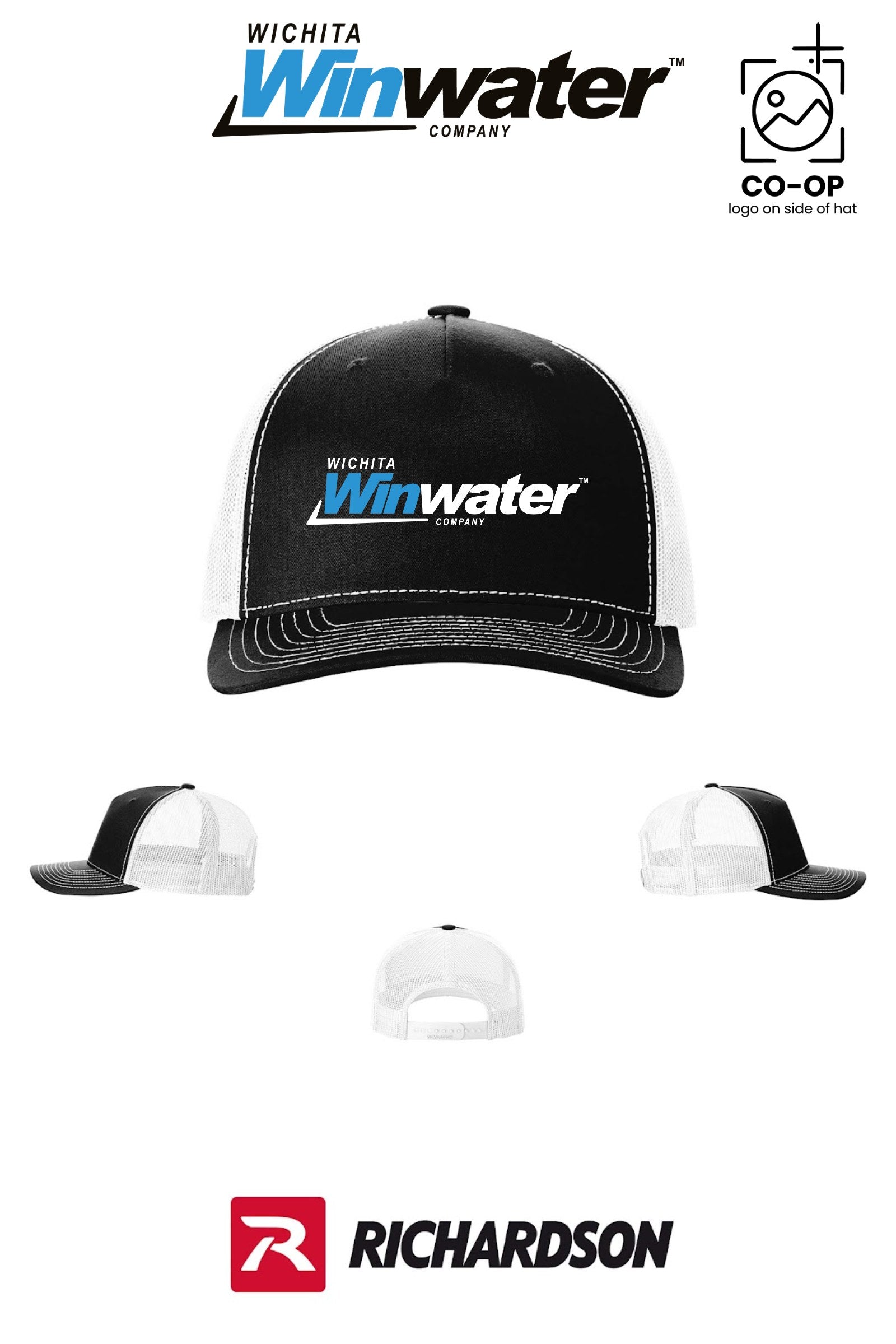 Richardson 112FP Five-Panel Trucker - Wichita Winwater