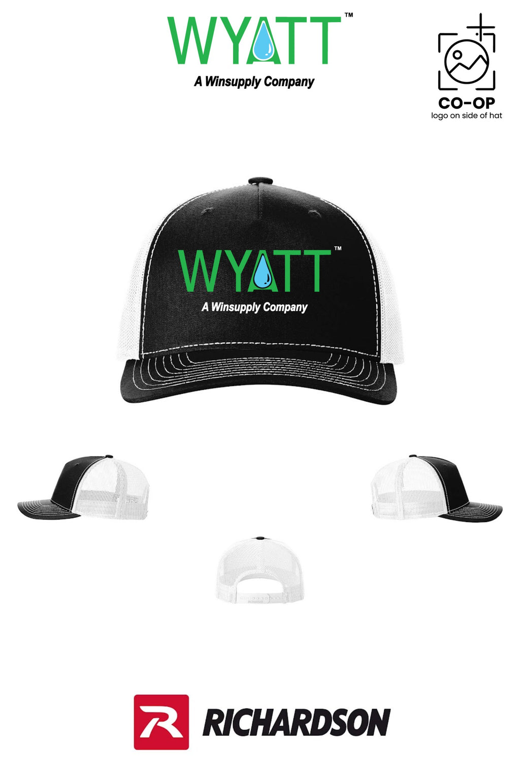 Richardson 112FP Five-Panel Trucker - Wyatt Irrigation of Santa Rosa