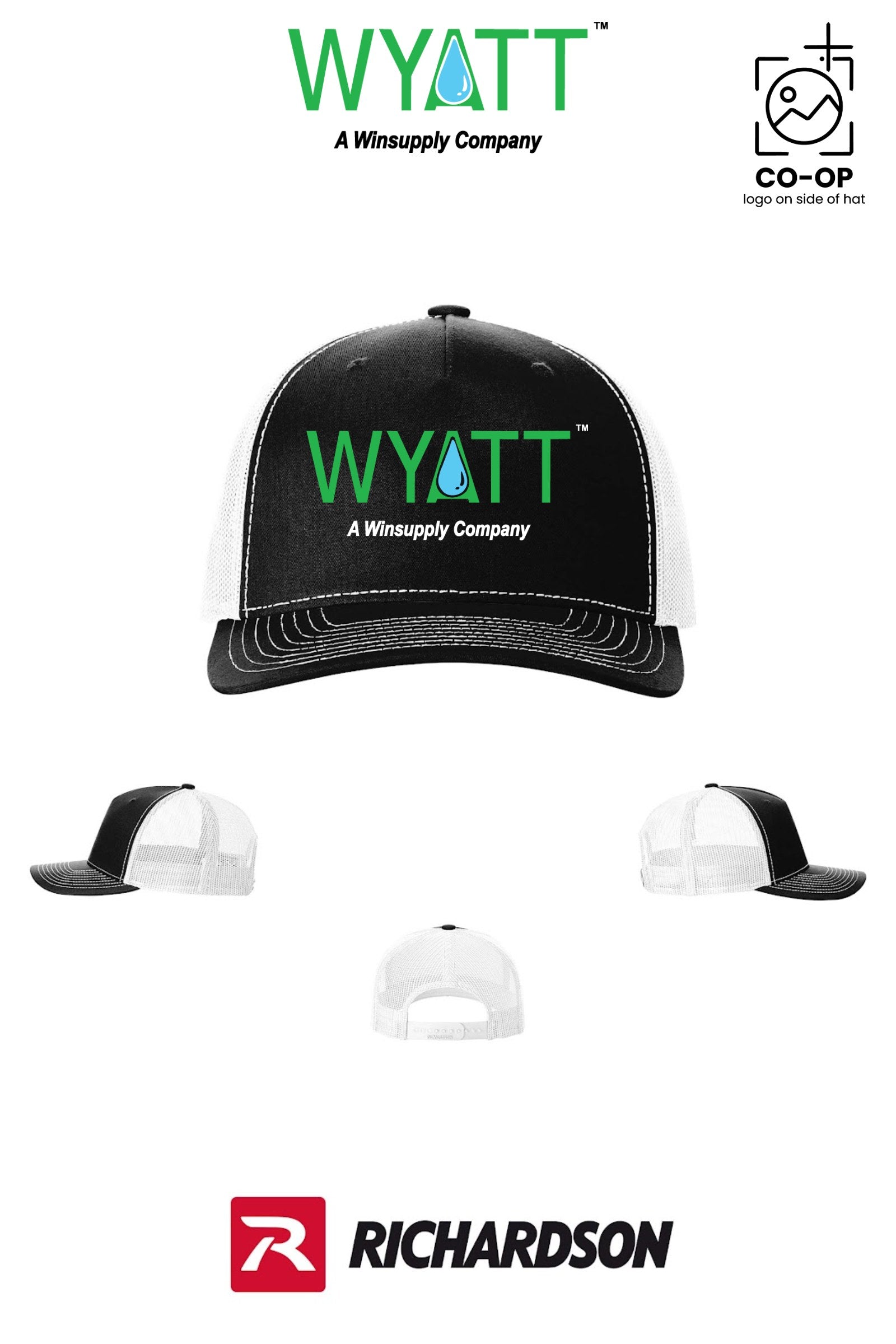 Richardson 112FP Five-Panel Trucker - Wyatt Irrigation of Santa Rosa