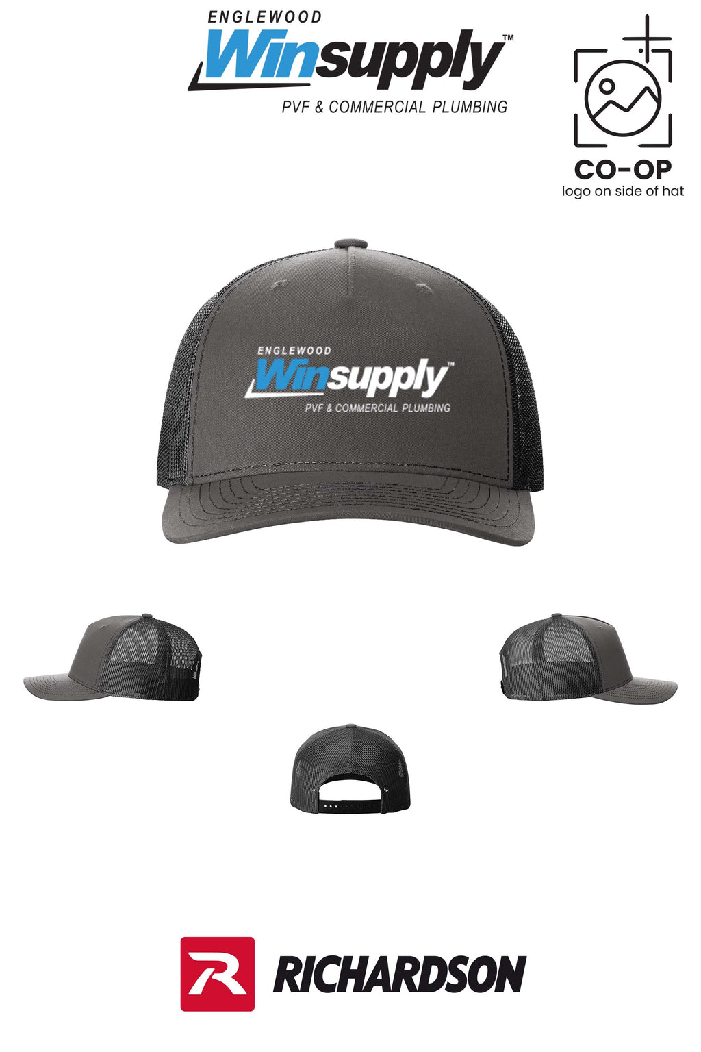 Richardson 112FP Five-Panel Trucker - Englewood Winsupply