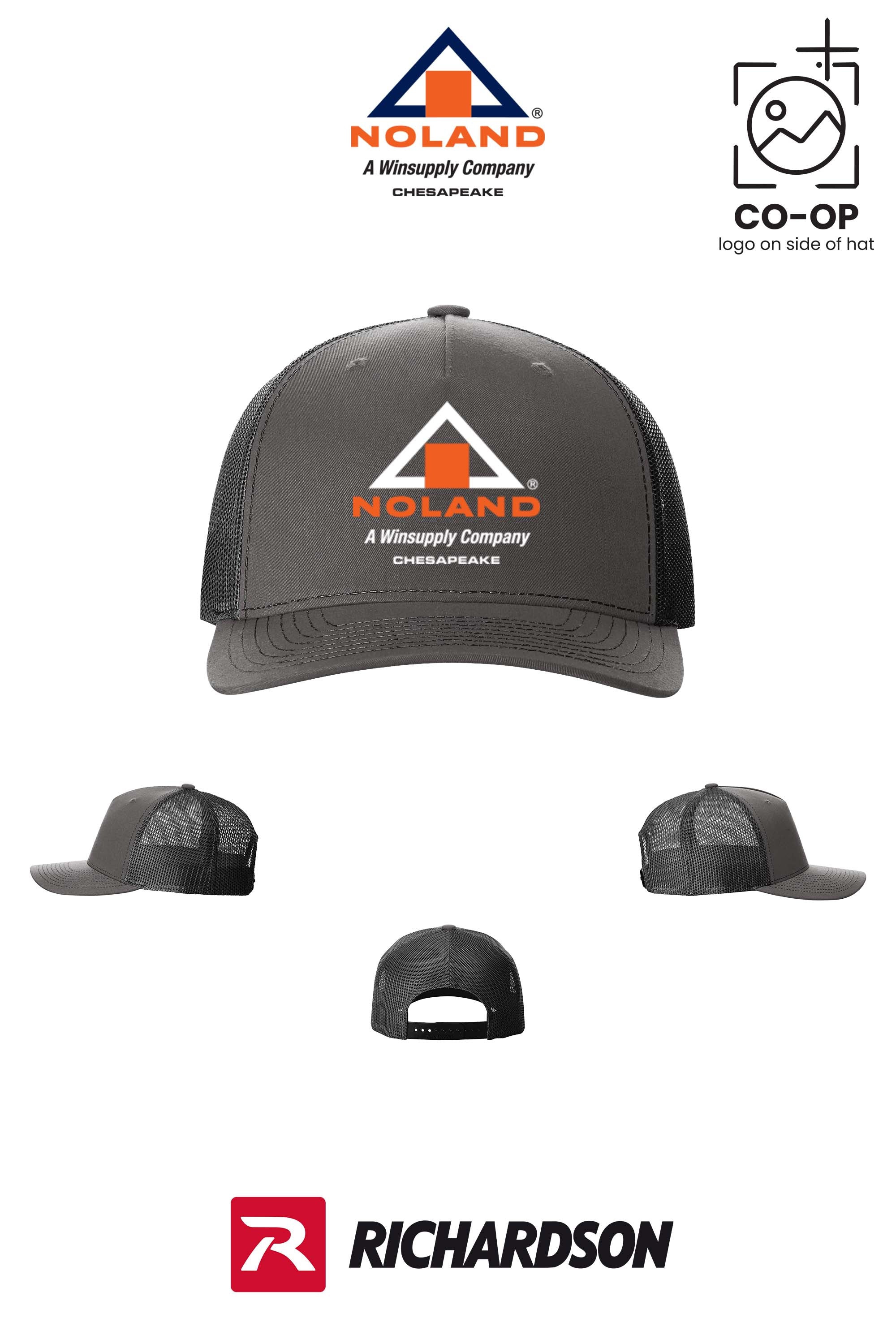 Richardson 112FP Five-Panel Trucker - Noland Company Chesapeake