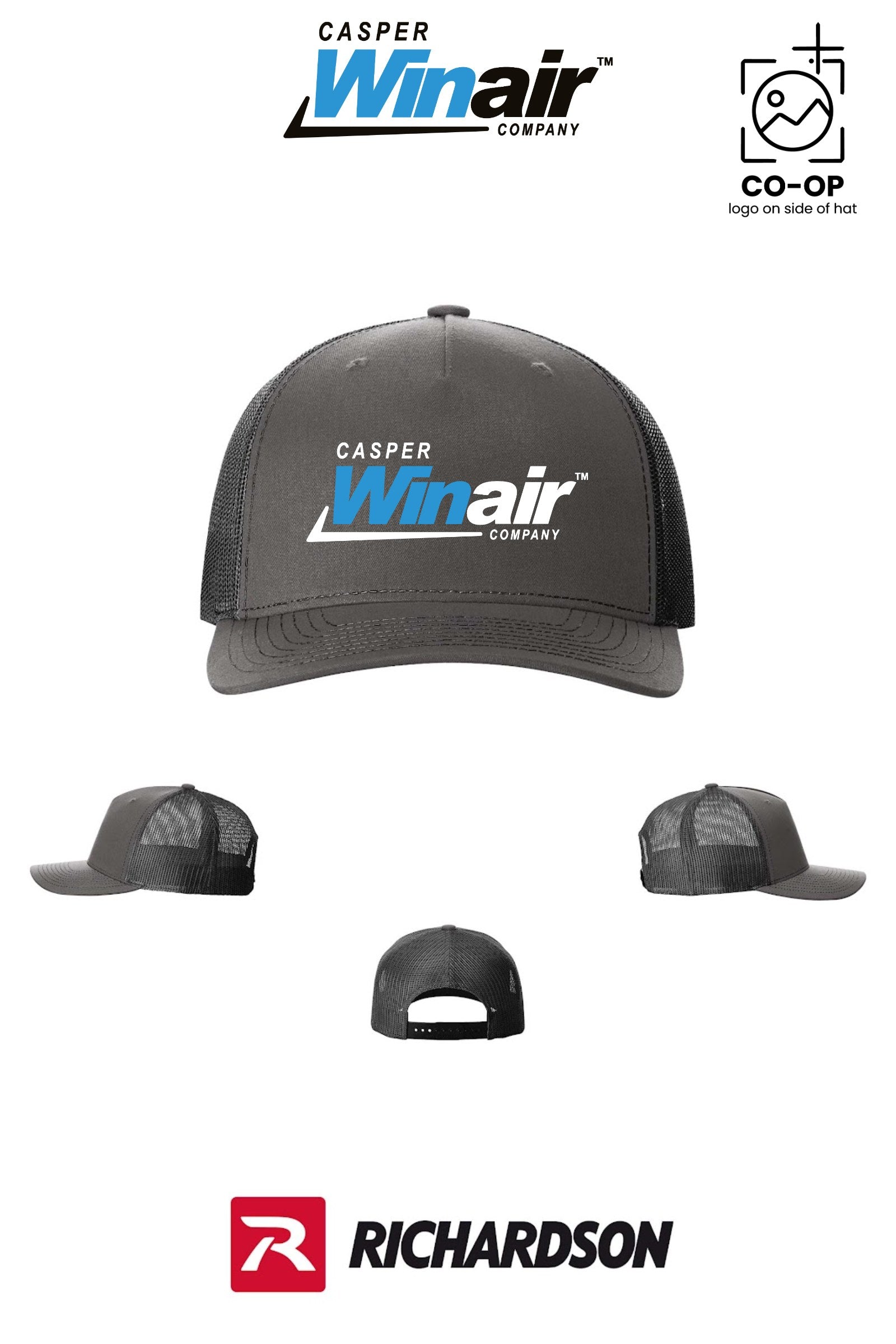 Richardson 112FP Five-Panel Trucker - Casper Winair