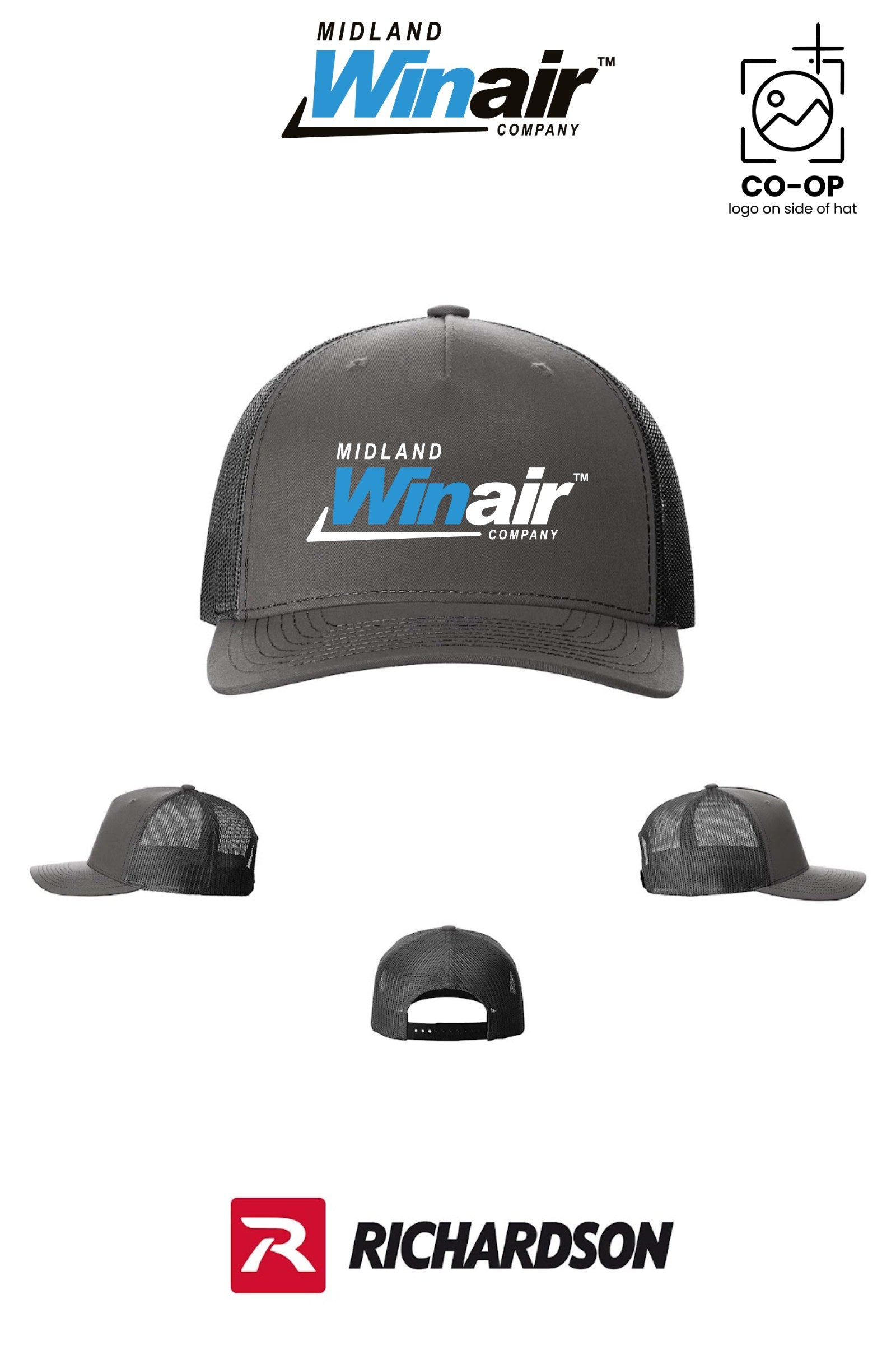 Richardson 112FP Five-Panel Trucker - Midland Winair