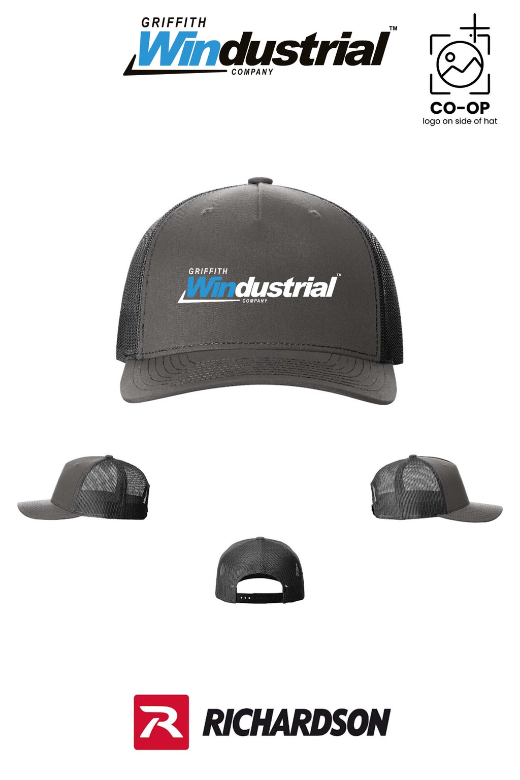 Richardson 112FP Five-Panel Trucker - Griffith Windustrial