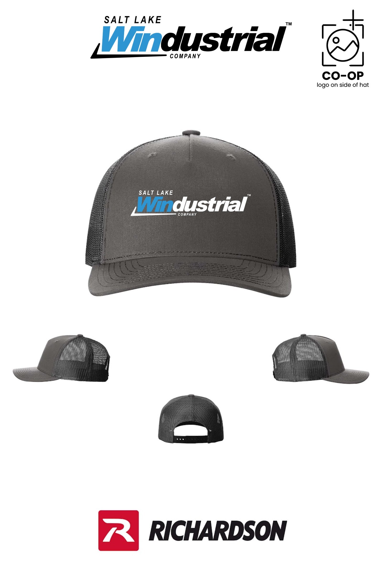 Richardson 112FP Five-Panel Trucker - Salt Lake Windustrial