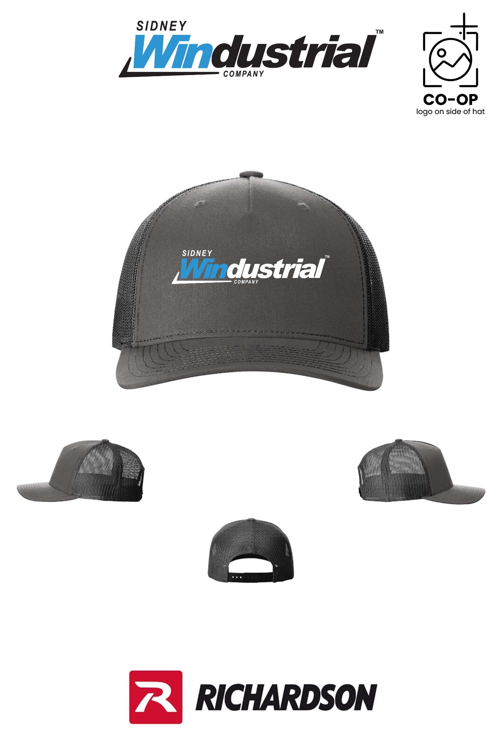 Richardson 112FP Five-Panel Trucker - Sidney Windustrial