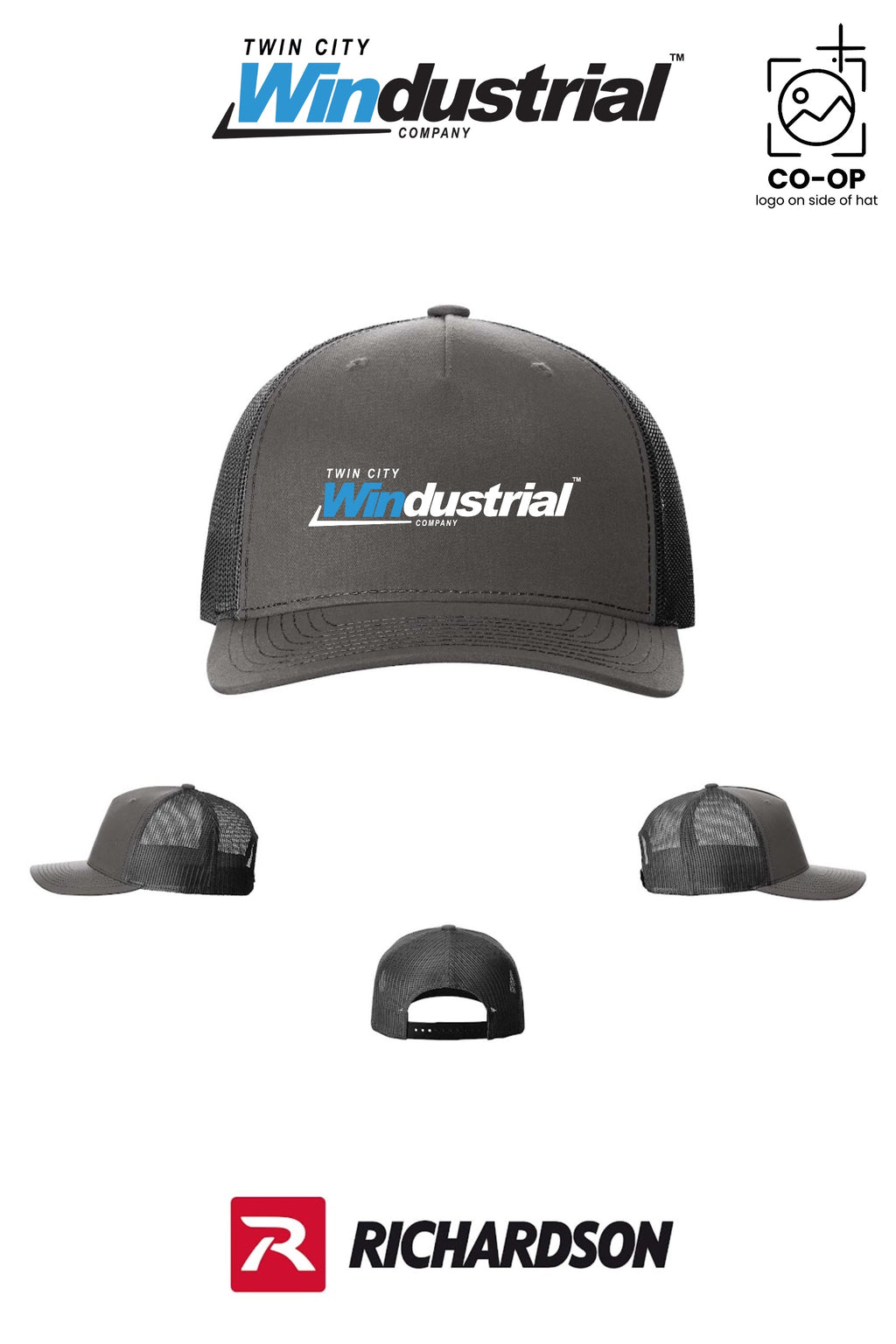 Richardson 112FP Five-Panel Trucker - Twin City Windustrial