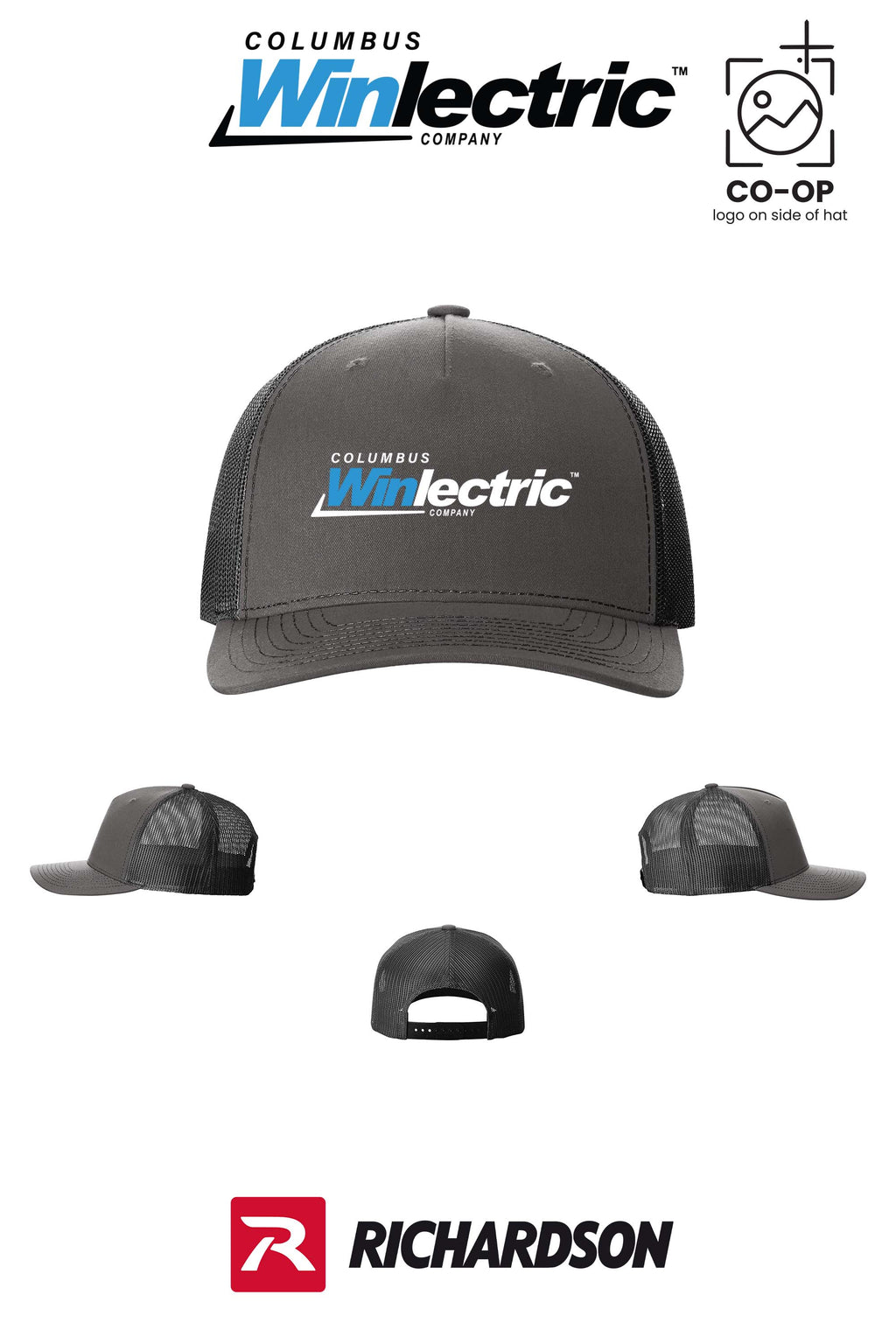 Richardson 112FP Five-Panel Trucker - Columbus Winlectric