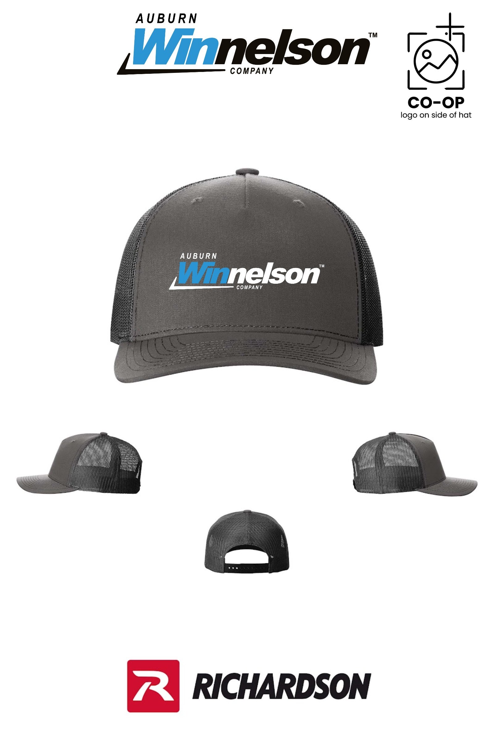 Richardson 112FP Five-Panel Trucker - Auburn Winnelson