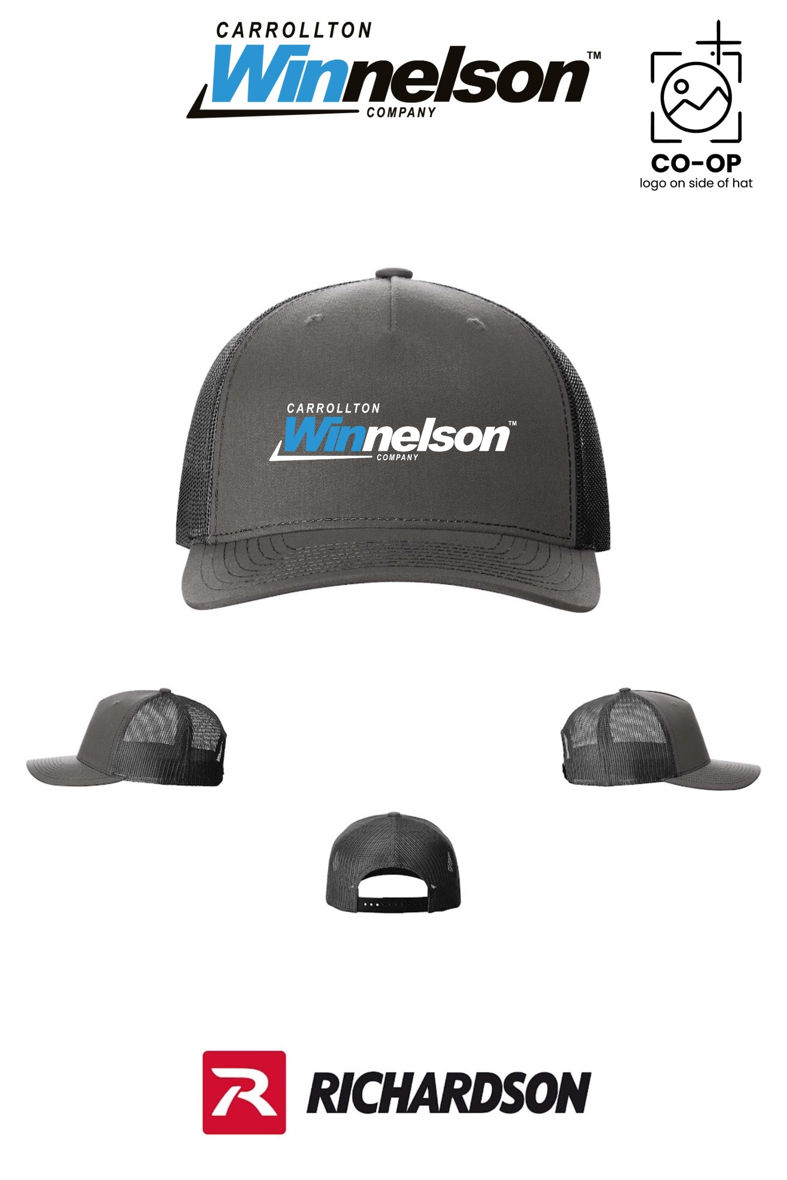 Richardson 112FP Five-Panel Trucker - Carrollton Winnelson