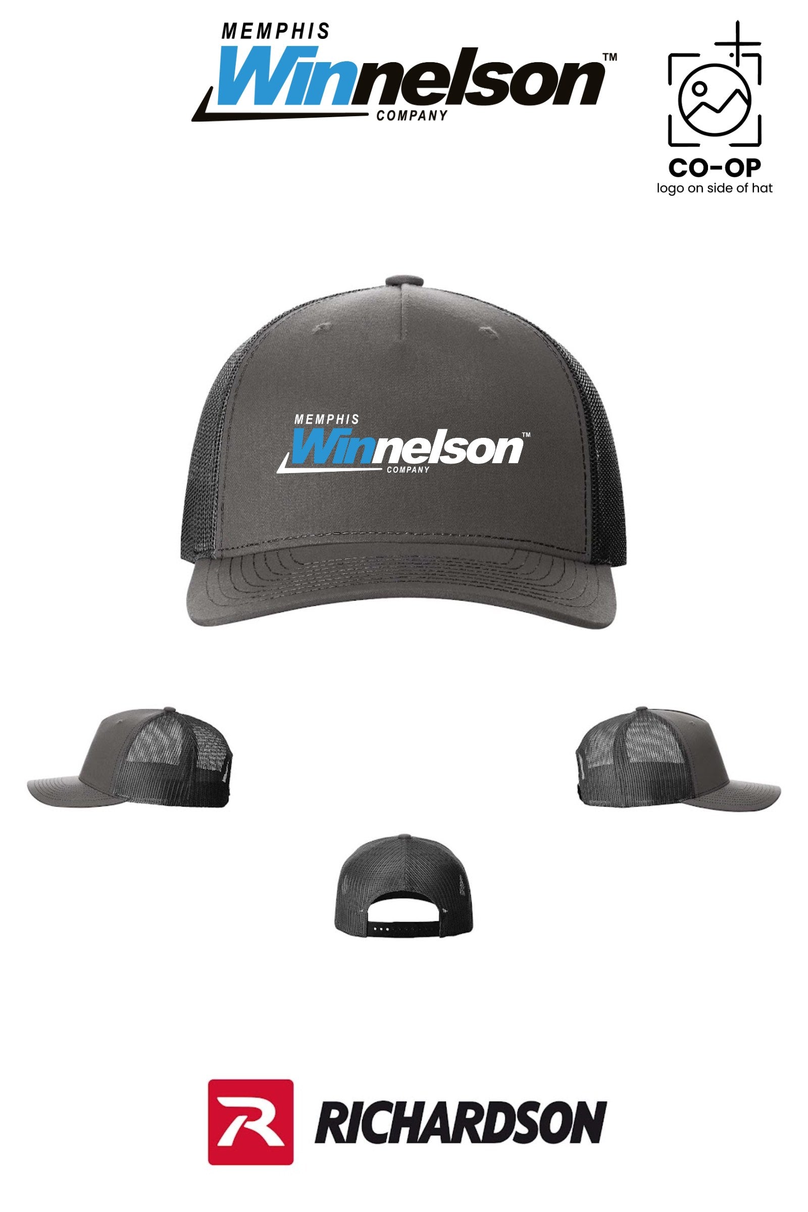 Richardson 112FP Five-Panel Trucker - Memphis Winnelson