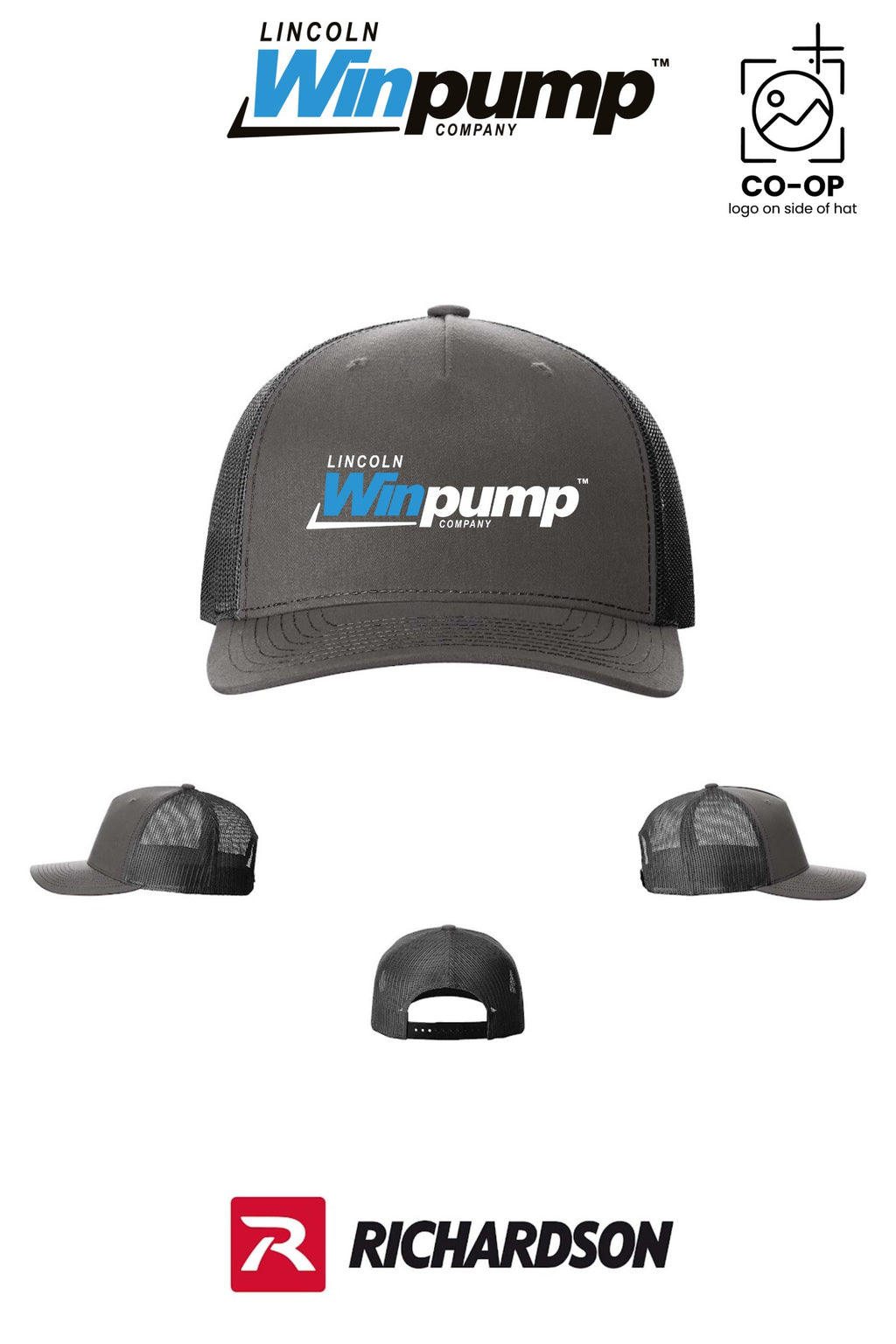 Richardson 112FP Five-Panel Trucker - Lincoln Winpump