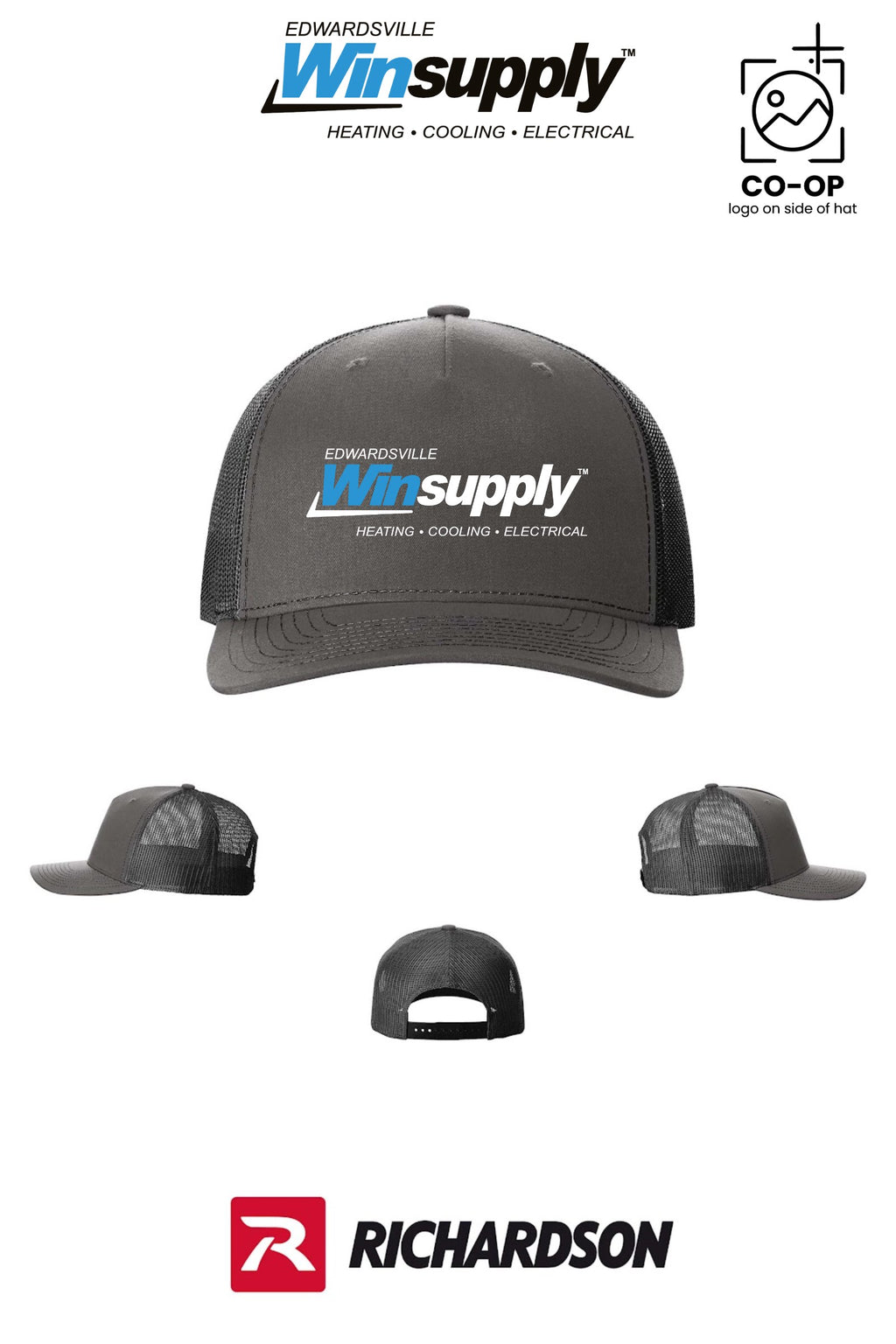 Richardson 112FP Five-Panel Trucker - Edwardsville Winsupply