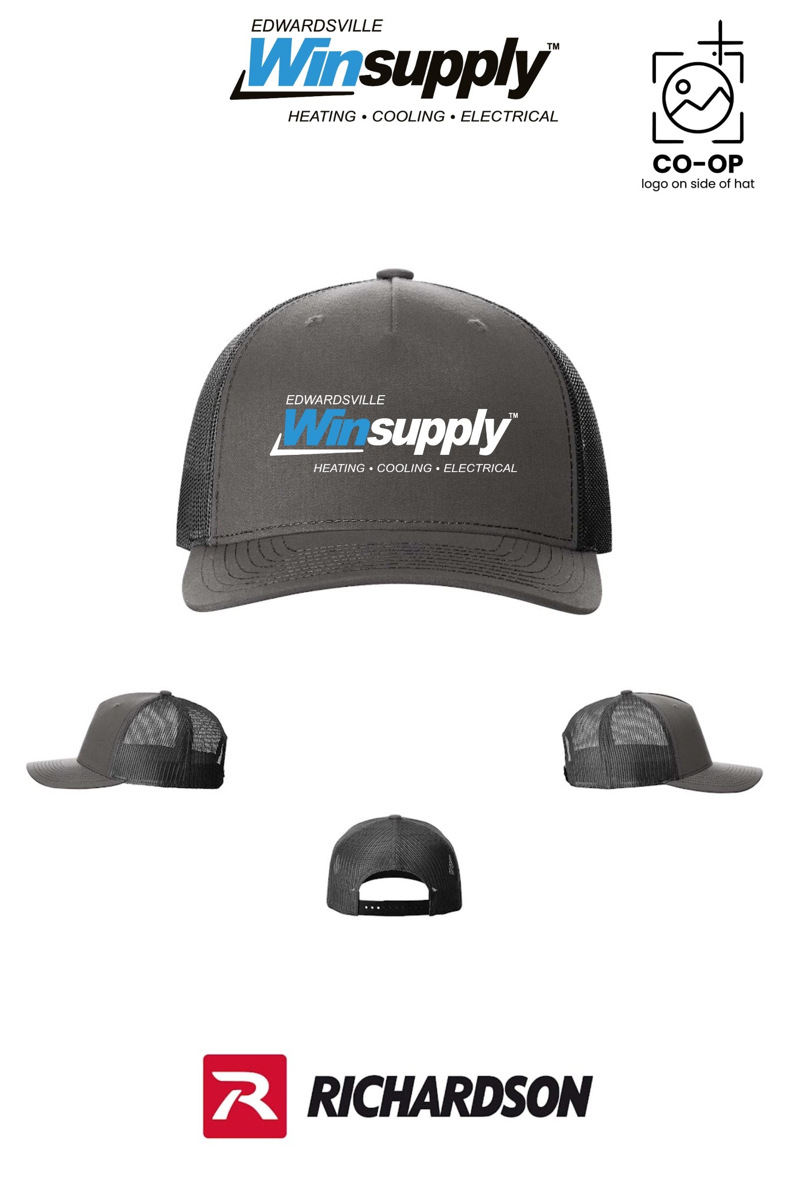 Richardson 112FP Five-Panel Trucker - Edwardsville Winsupply