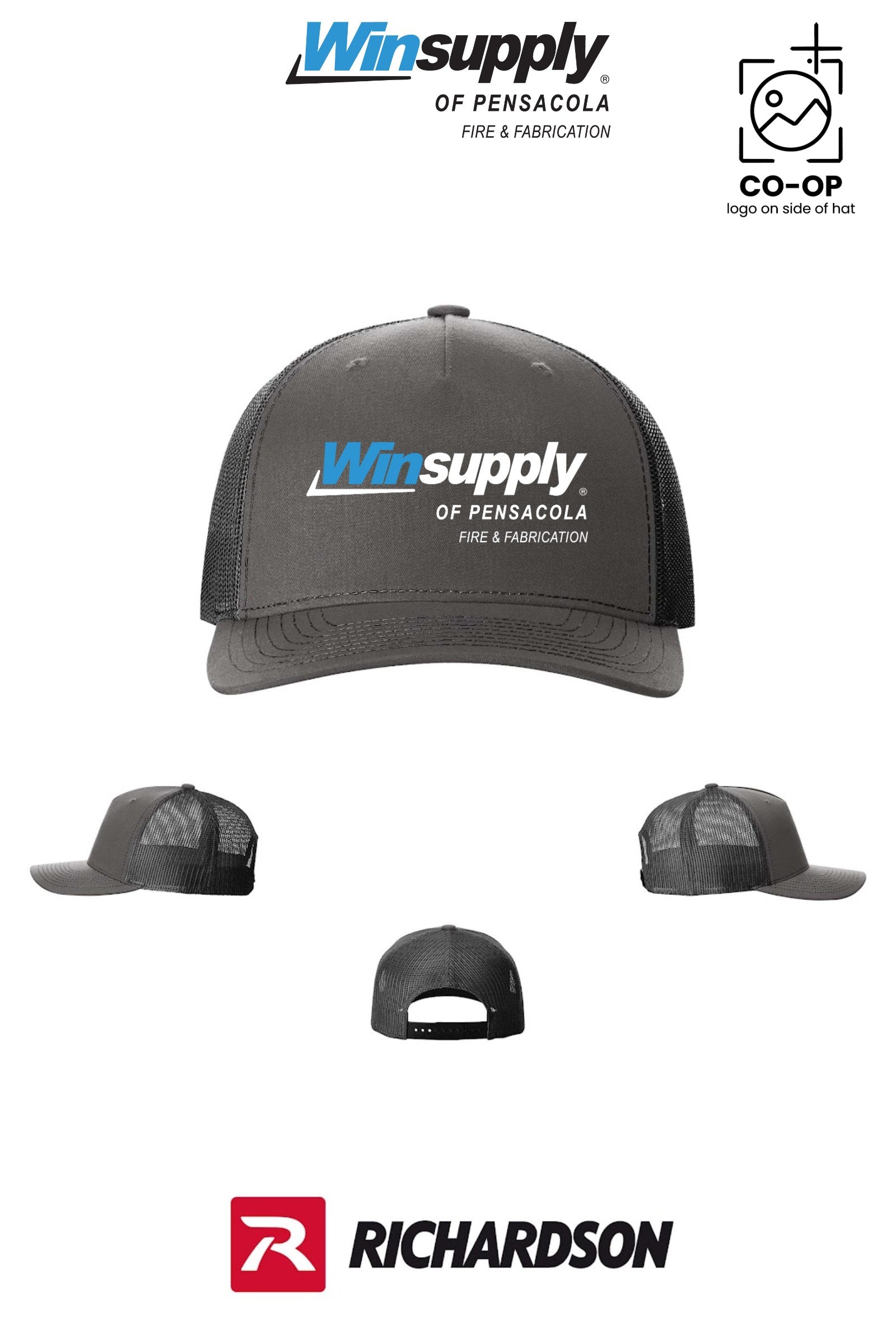 Richardson 112FP Five-Panel Trucker - Winsupply Pensacola Fire & Fabrication