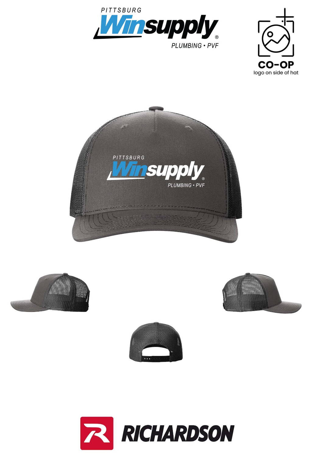 Richardson 112FP Five-Panel Trucker - Pittsburg Winsupply