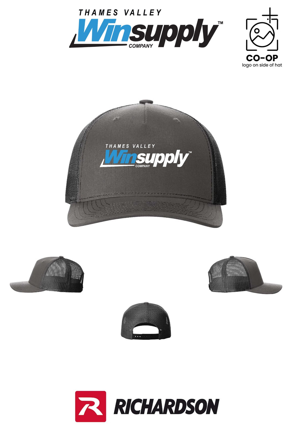 Richardson 112FP Five-Panel Trucker - Thames Valley Winsupply
