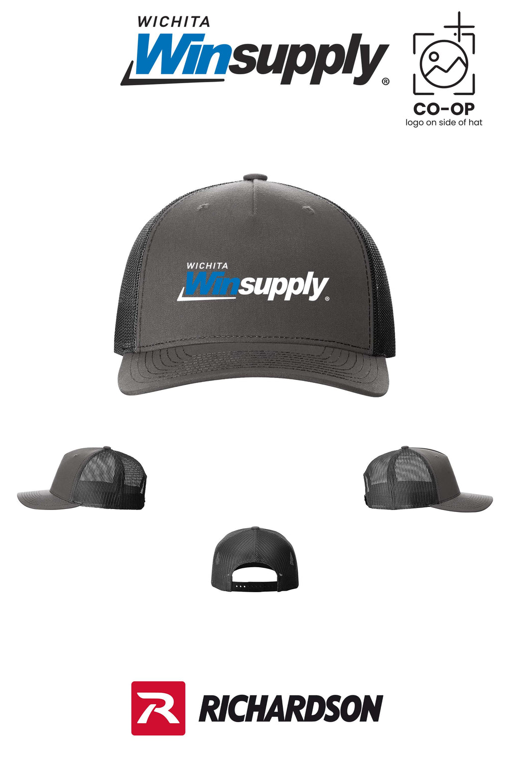 Richardson 112FP Five-Panel Trucker - Wichita Winsupply