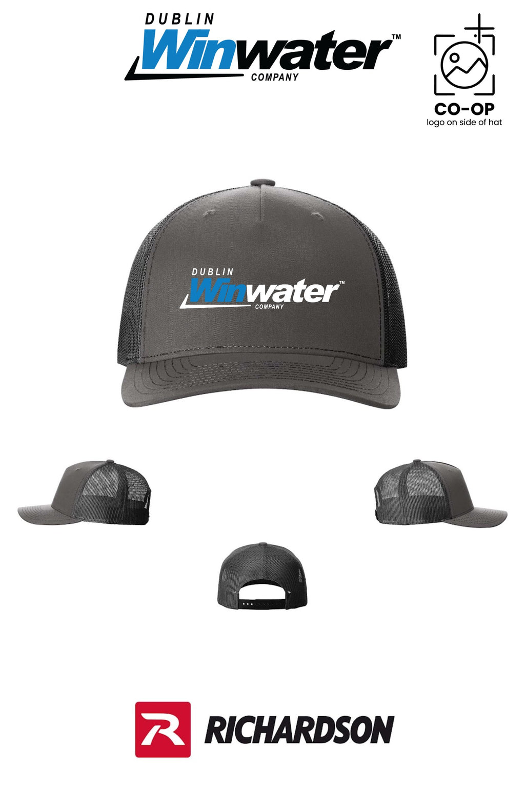 Richardson 112FP Five-Panel Trucker - Dublin Winwater