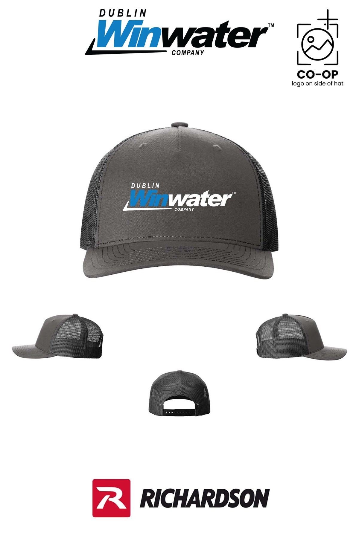 Richardson 112FP Five-Panel Trucker - Dublin Winwater