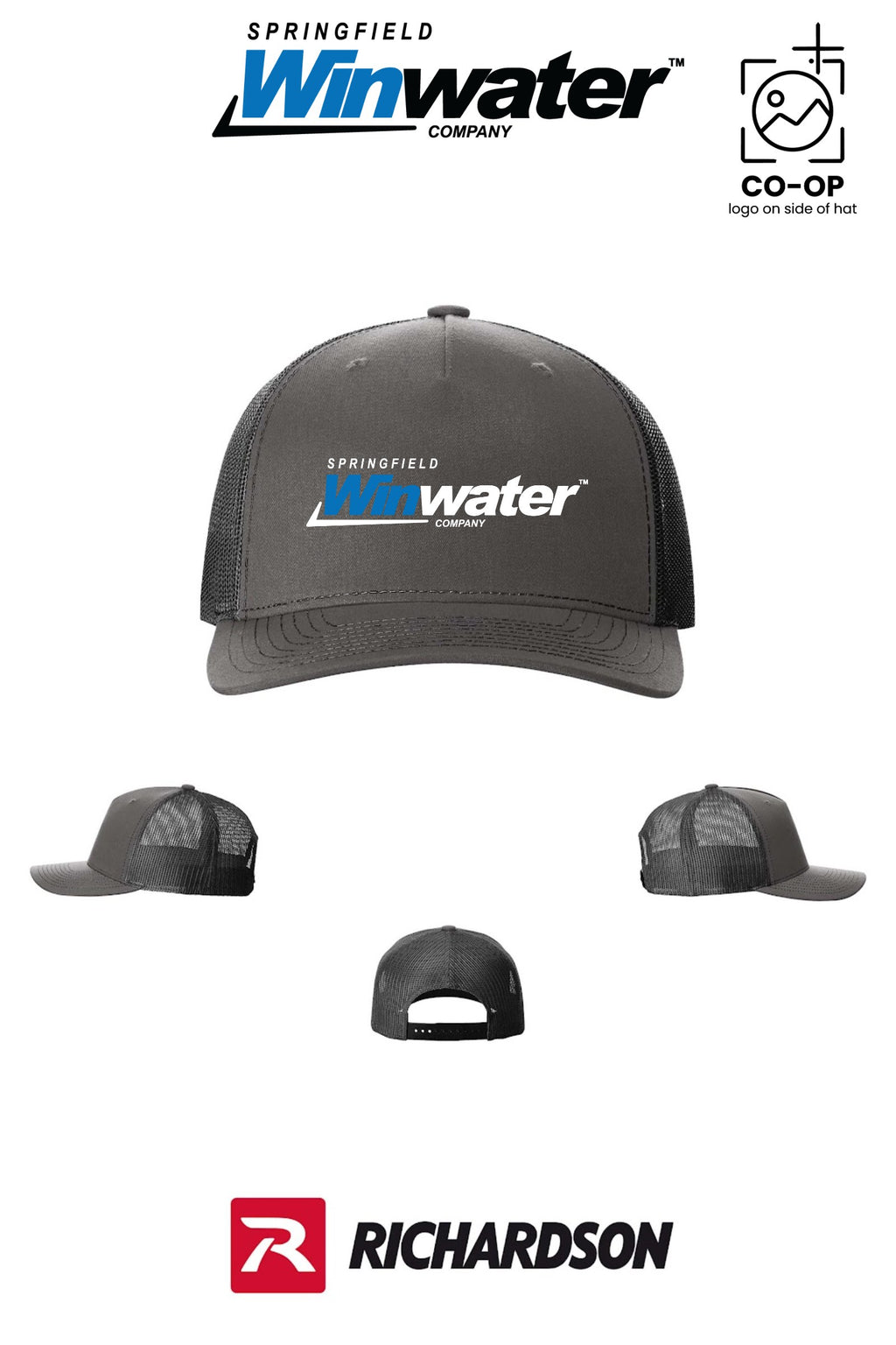Richardson 112FP Five-Panel Trucker - Springfield Winwater