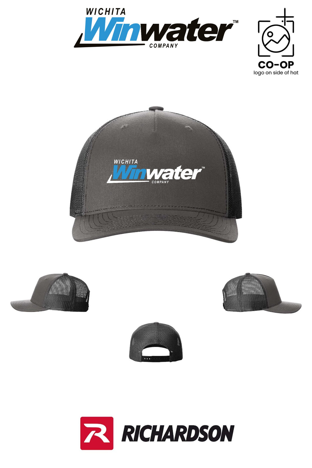 Richardson 112FP Five-Panel Trucker - Wichita Winwater