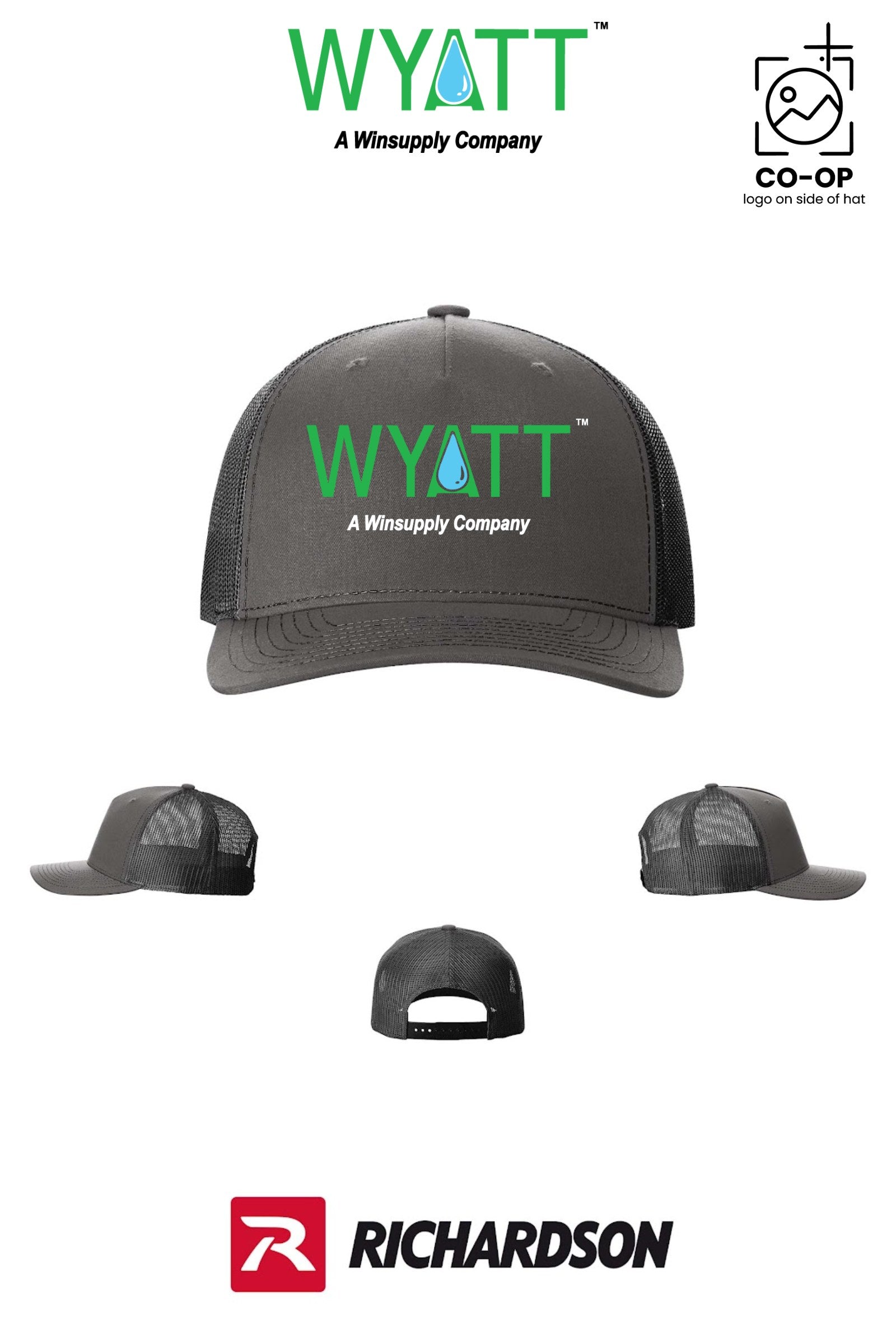 Richardson 112FP Five-Panel Trucker - Wyatt Irrigation of Santa Rosa