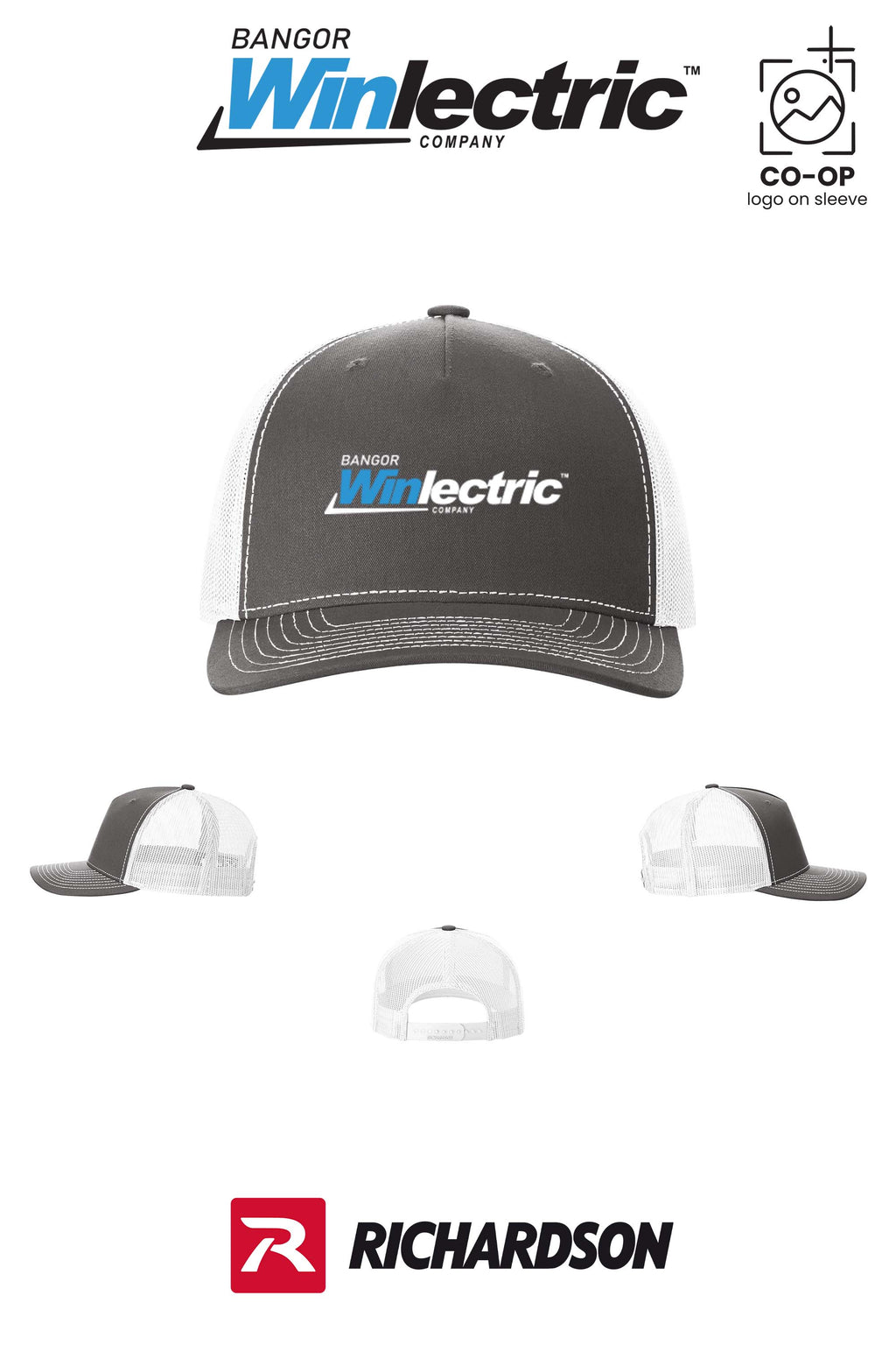 Richardson 112FP Five-Panel Trucker - Winlectric Bangor