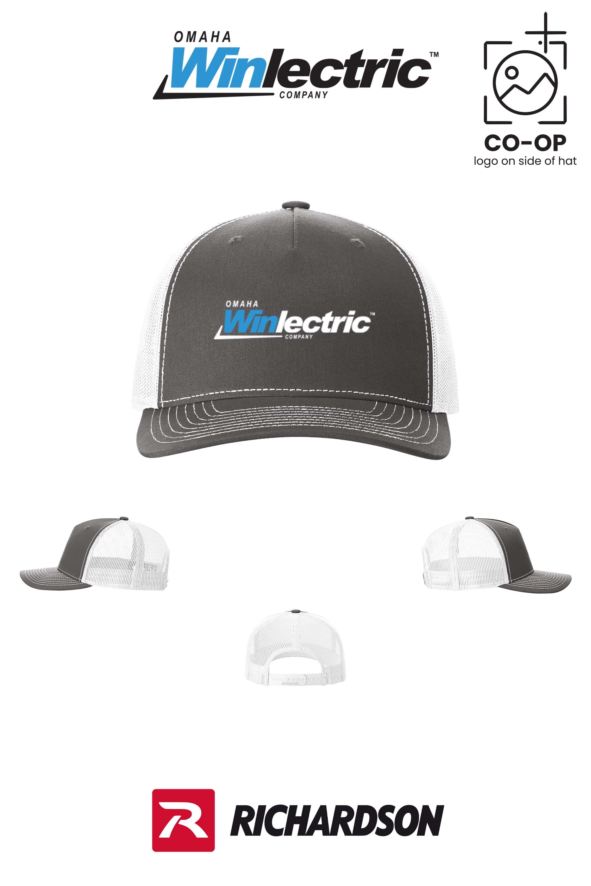 Richardson 112FP Five-Panel Trucker - Omaha Winlectric