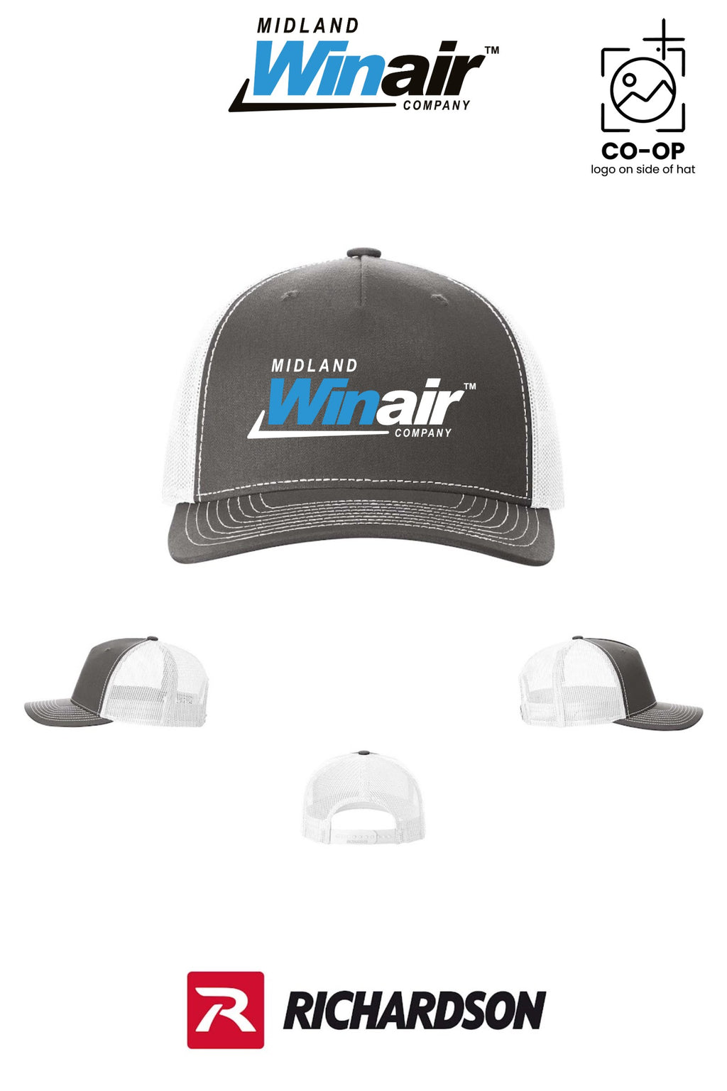 Richardson 112FP Five-Panel Trucker - Midland Winair