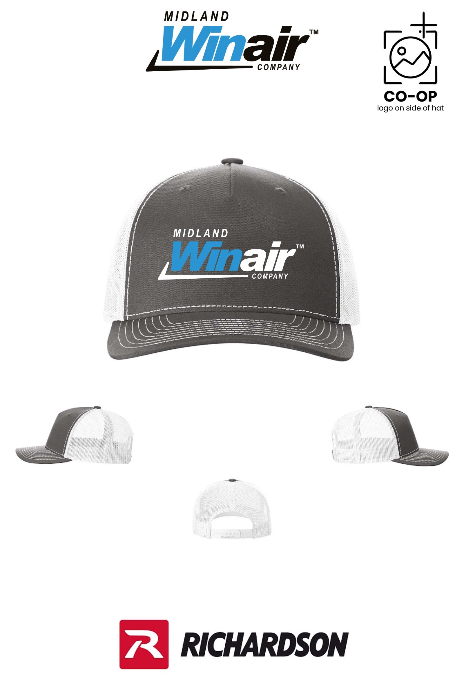 Richardson 112FP Five-Panel Trucker - Midland Winair