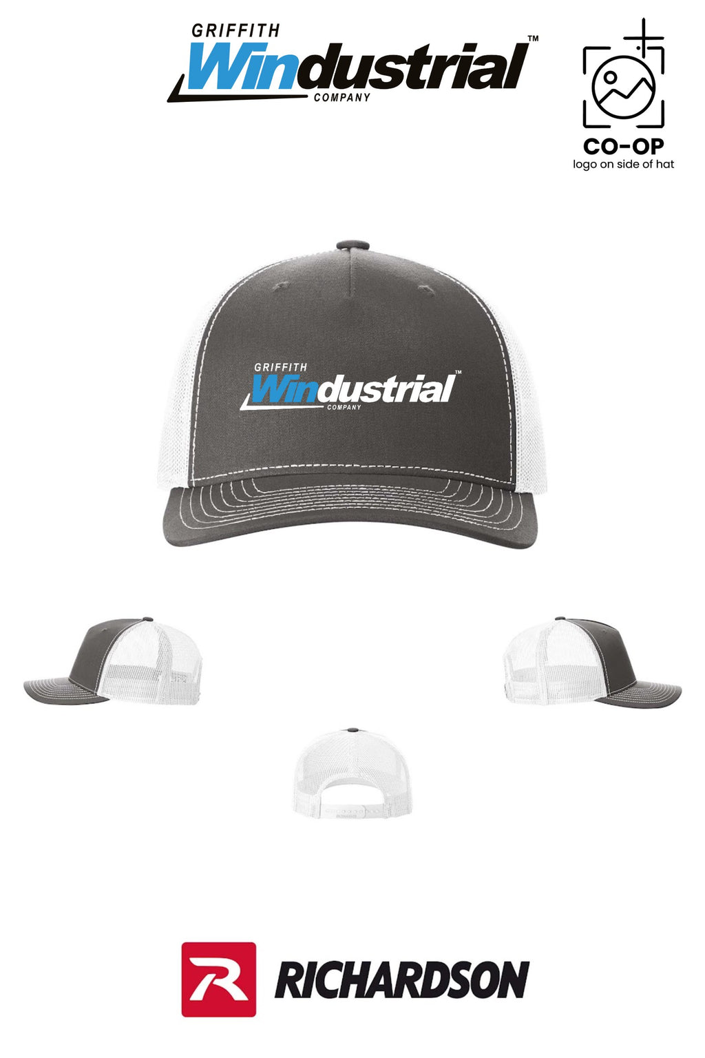 Richardson 112FP Five-Panel Trucker - Griffith Windustrial
