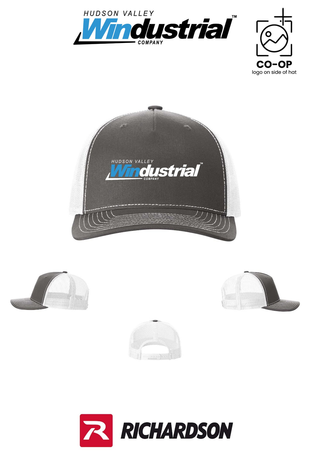 Richardson 112FP Five-Panel Trucker - Hudson Valley Windustrial