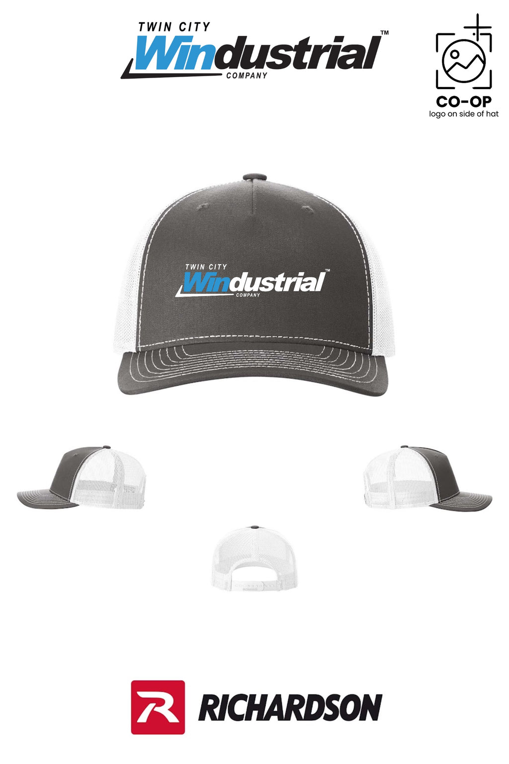 Richardson 112FP Five-Panel Trucker - Twin City Windustrial