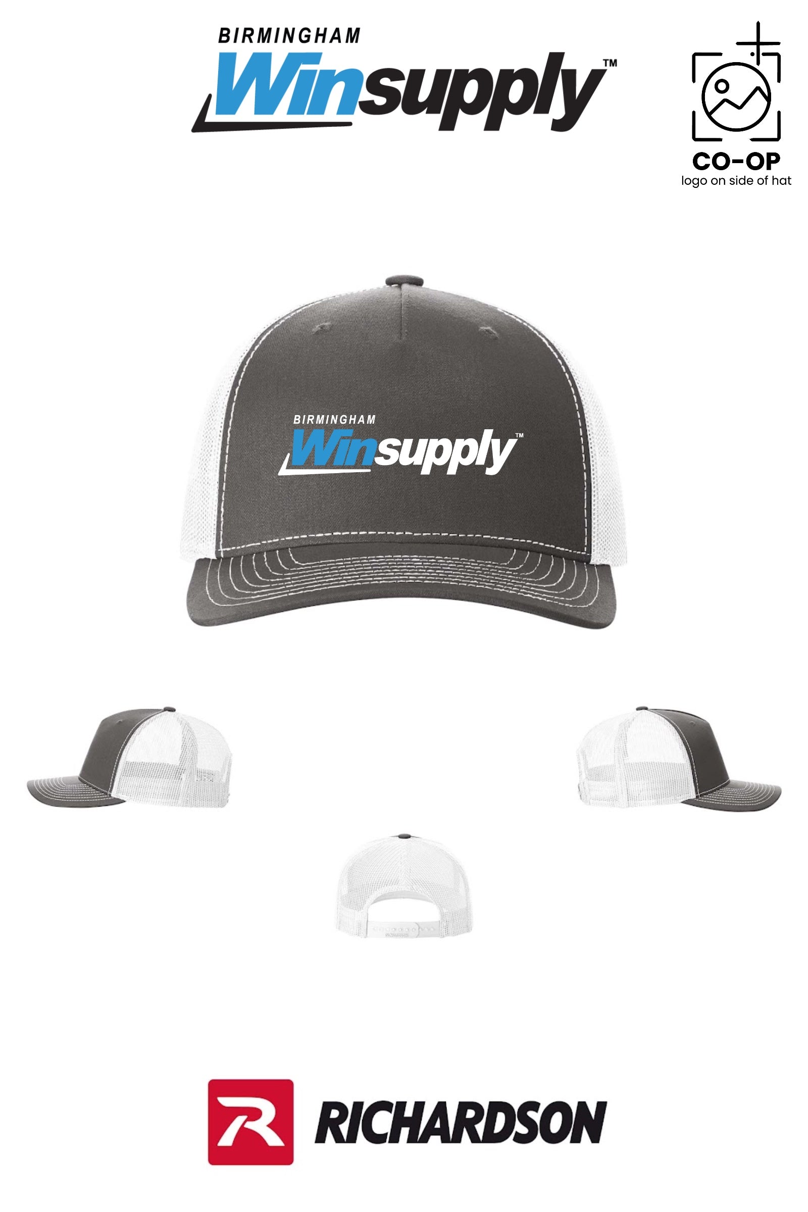 Richardson 112FP Five-Panel Trucker - Birmingham Winsupply
